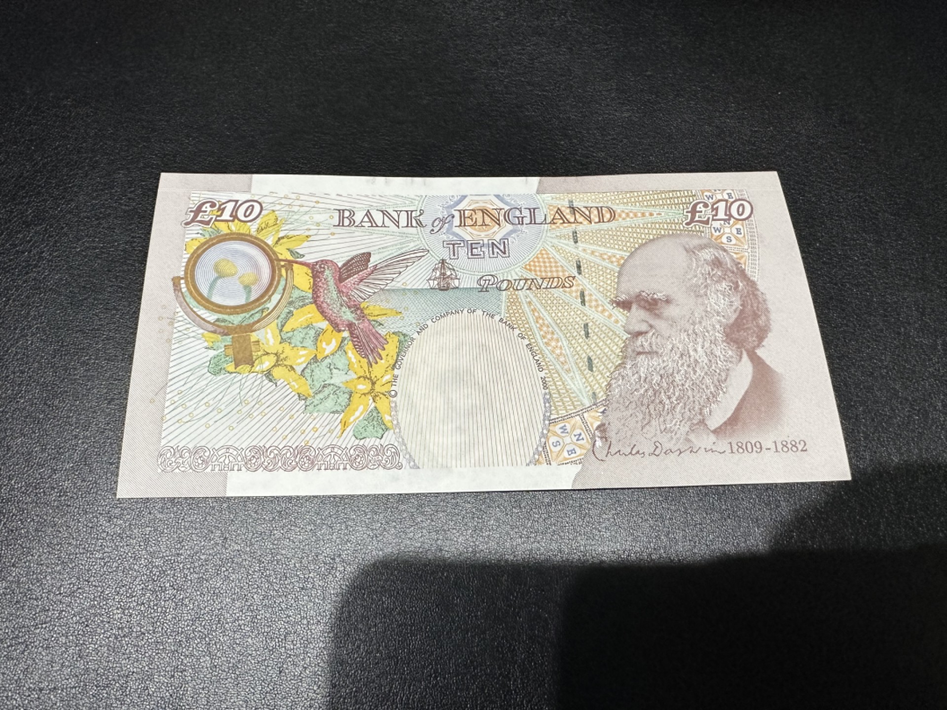 《外钞收藏家》第二百六十二期（连拍第二场） 英国E序列10镑 达尔文 全新UNC