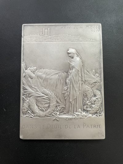 欧洲章牌-拍卖第20场 - O.Roty～法国卡诺总统葬礼纪念银章