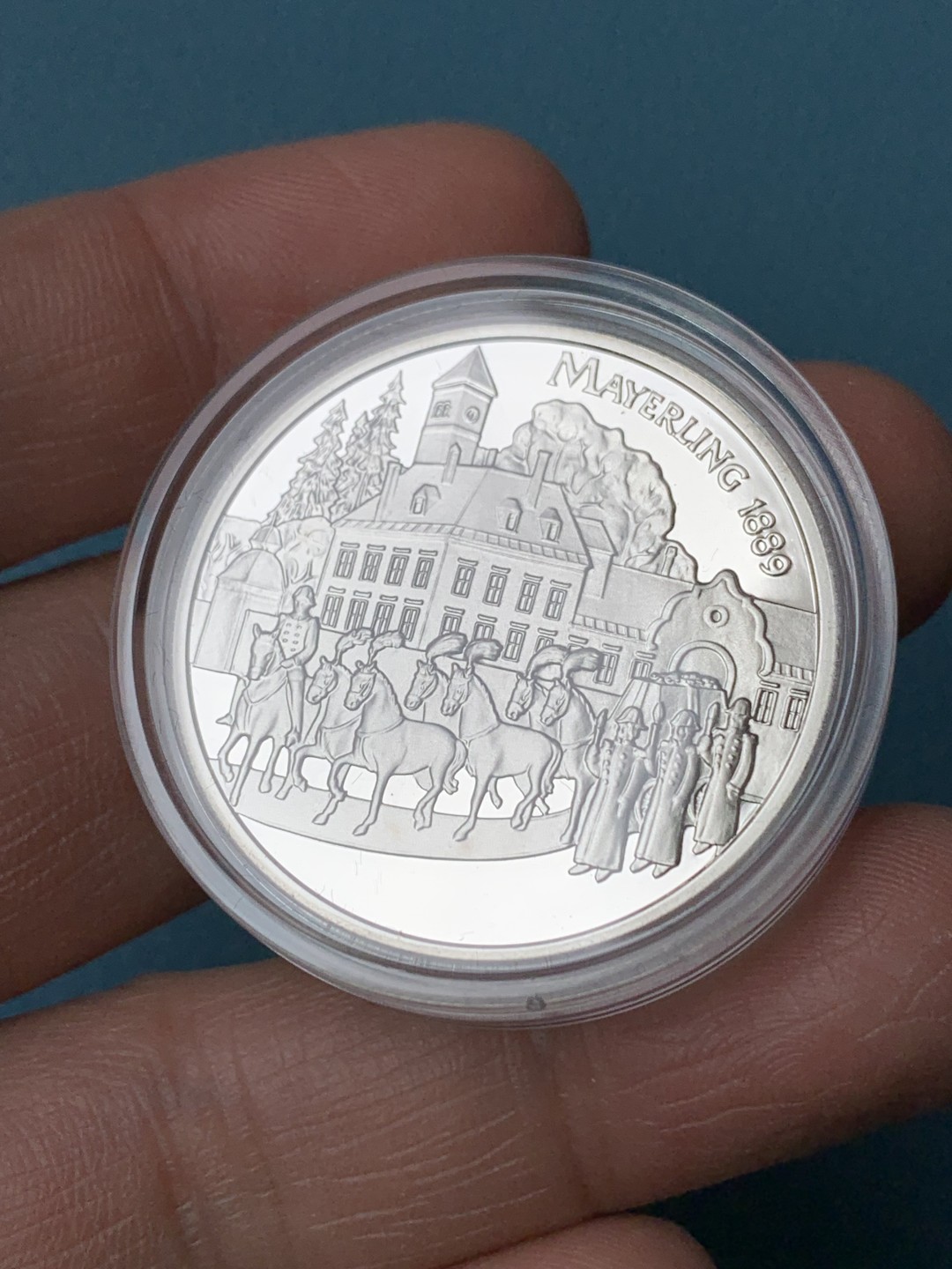 《竞宝斋》第154场-周日，周一，周四 3场 (全场包邮) 奥地利1998年 100先令精制大银币