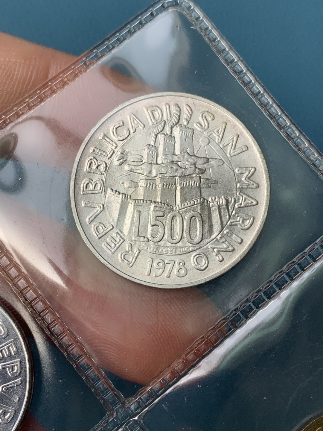 《竞宝斋》第154场-周日，周一，周四 3场 (全场包邮) 圣马力诺1978年 九枚套 其中最大一枚是500里拉银币