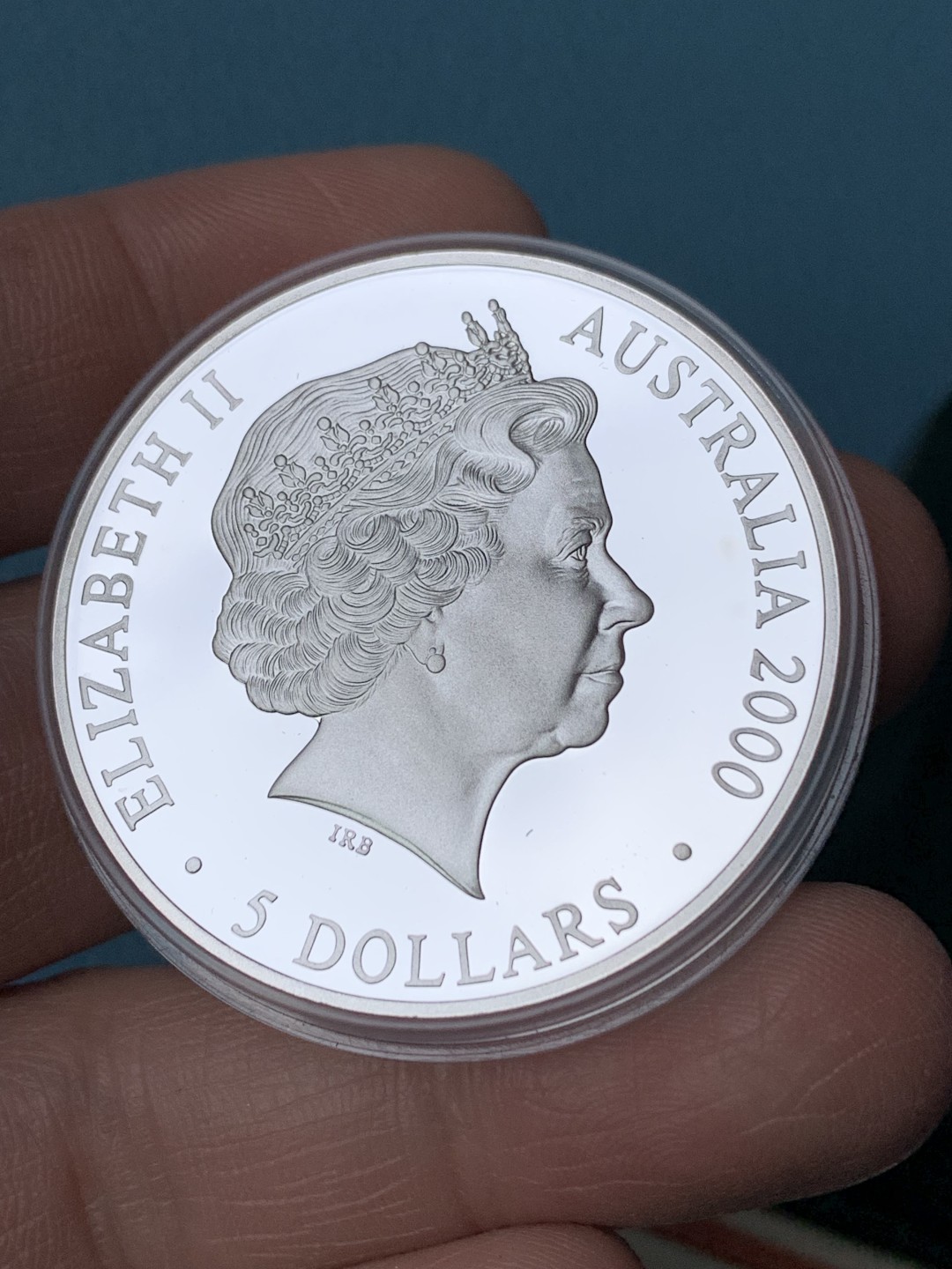 《竞宝斋》第154场-周日，周一，周四 3场 (全场包邮) 澳大利亚2000年 悉尼剧院 5元精制大银币 原盒证书