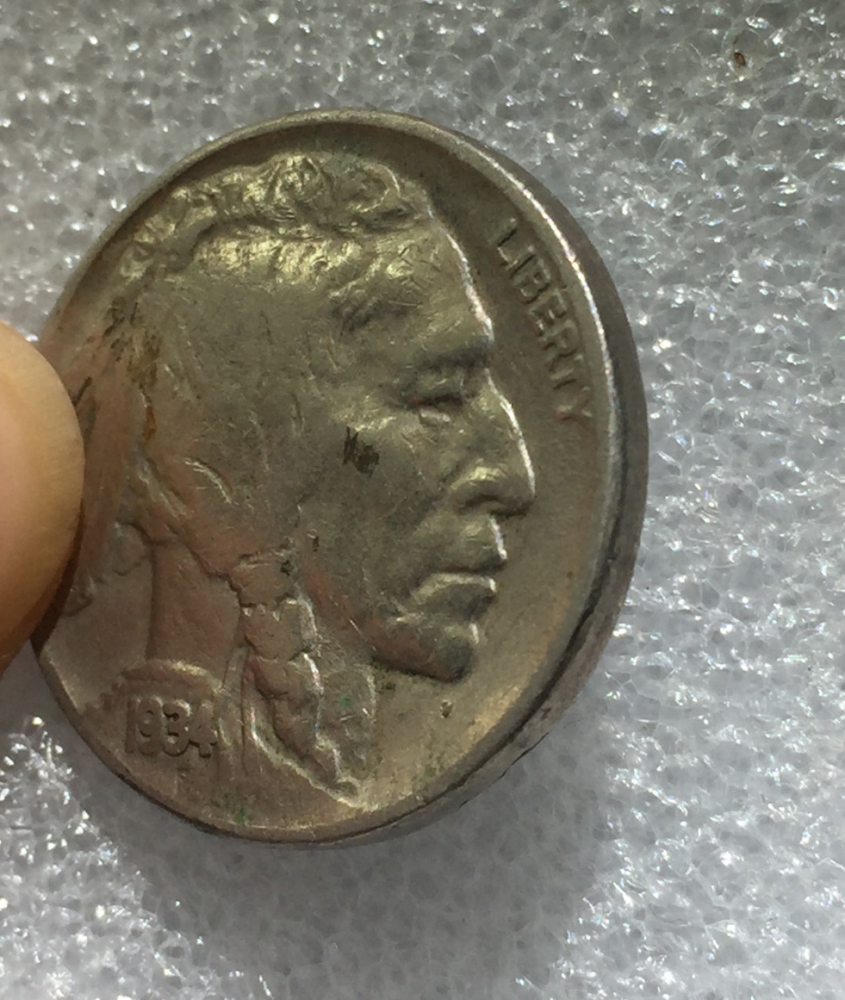 方圆集藏第三期专场 5507-美国1934年印第安野牛5美分镍币