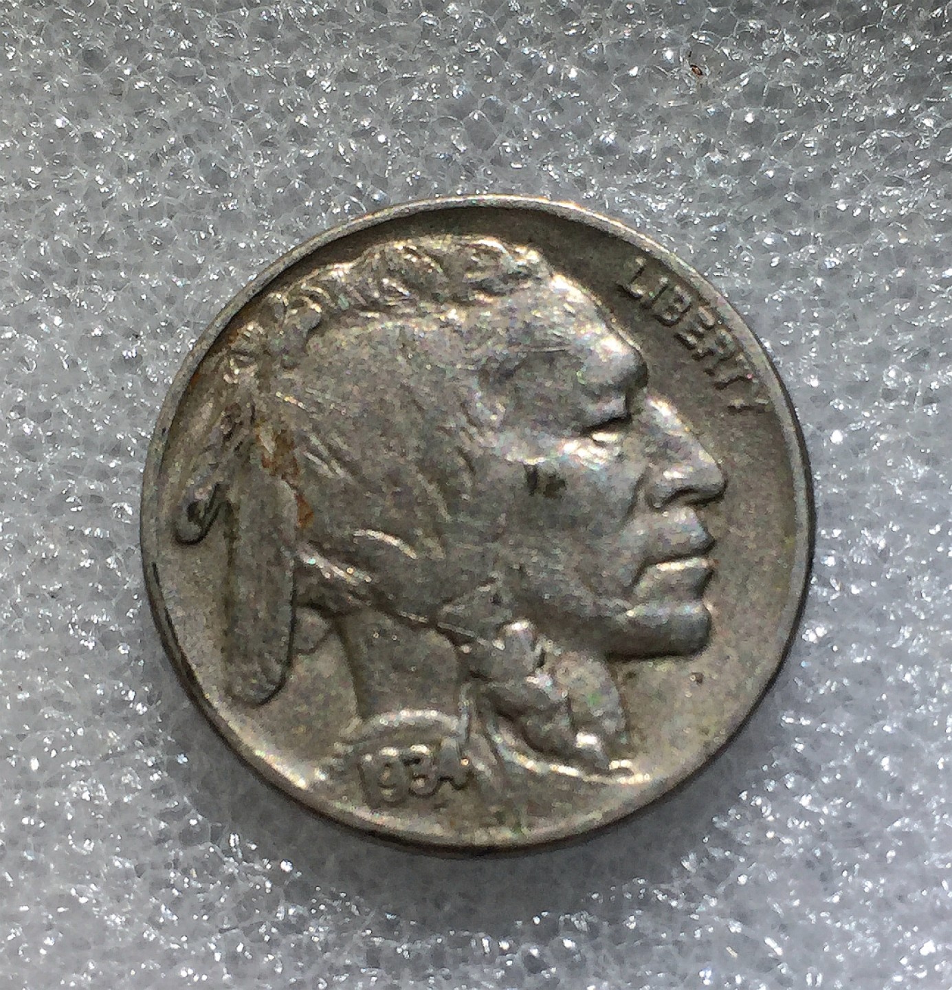 方圆集藏第三期专场 5507-美国1934年印第安野牛5美分镍币