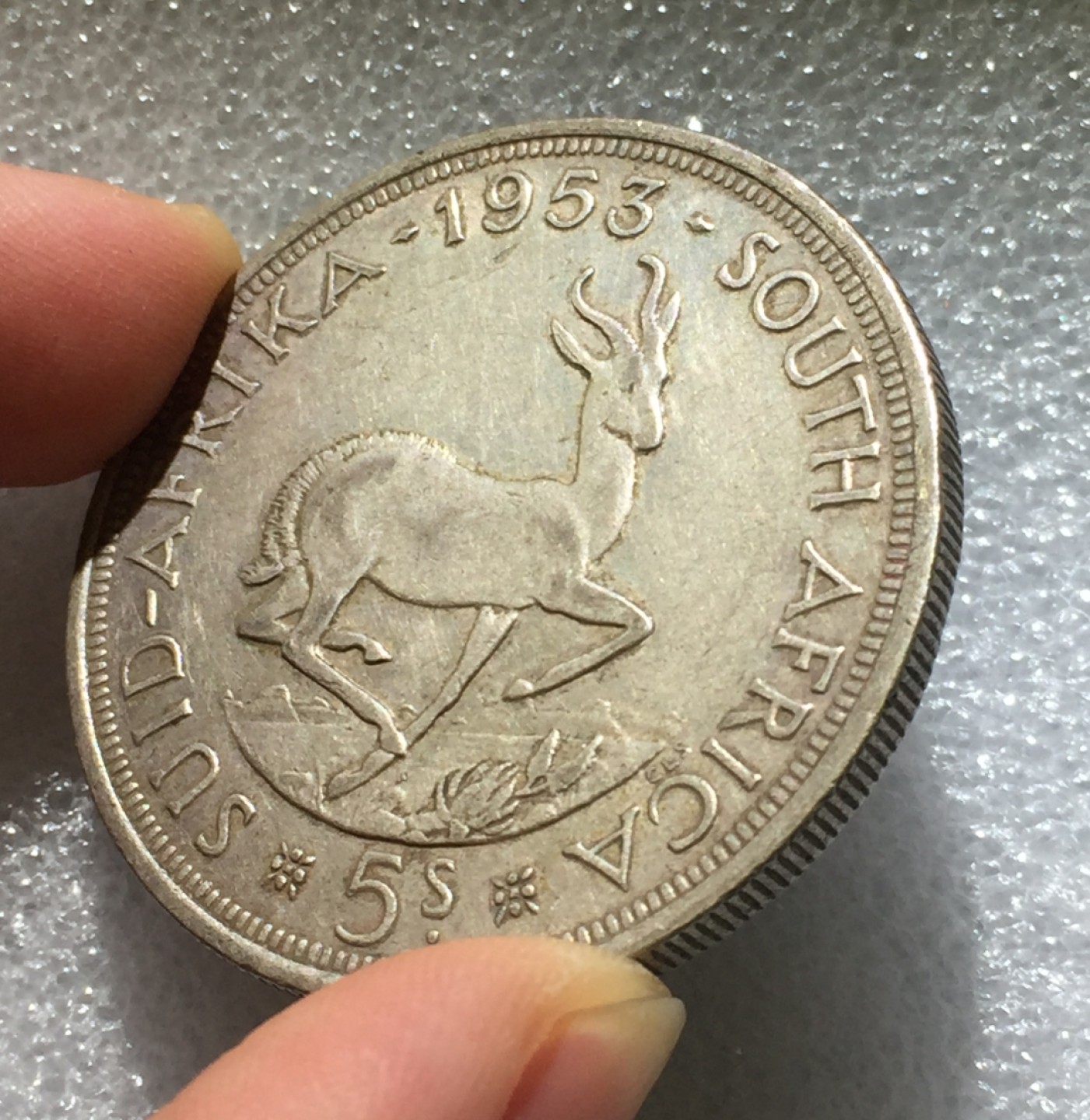 方圆集藏第三期专场 11222-南非1953年5先令克朗银币