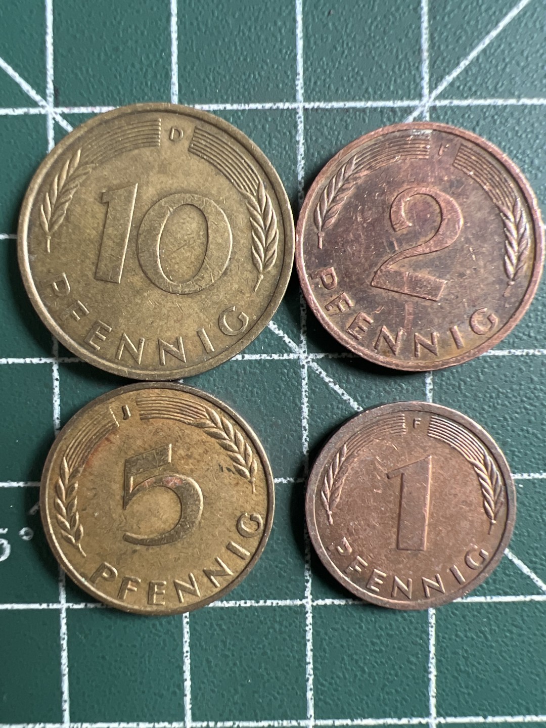 泡泡堂第281期  世界硬币 （无押金，捡漏，全场20包邮，偏远地区除外，接收代拍业务） 德国四枚