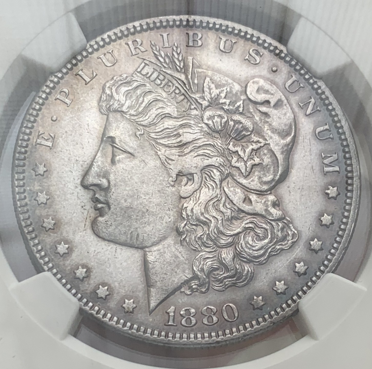 瓶子🏺第87期拍卖会  美国1880年1美元摩根大银币  带光带彩