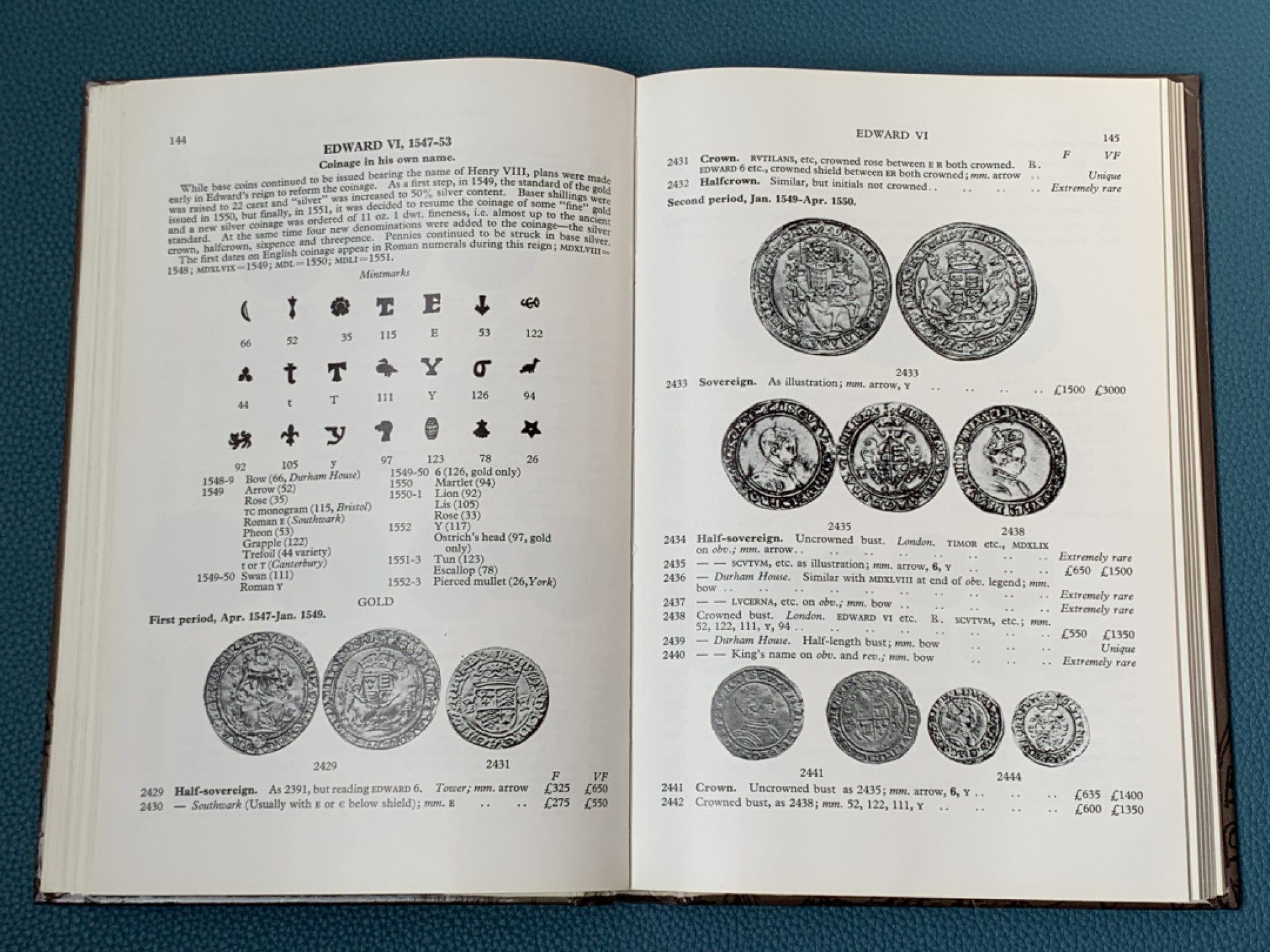 《竞宝斋》第154场-周日，周一，周四 3场 (全场包邮) 英国Seaby《英格兰及联合王国钱币》，1980年版，Spink目录前身，全新品相，文献级古董目录，本身即收藏品