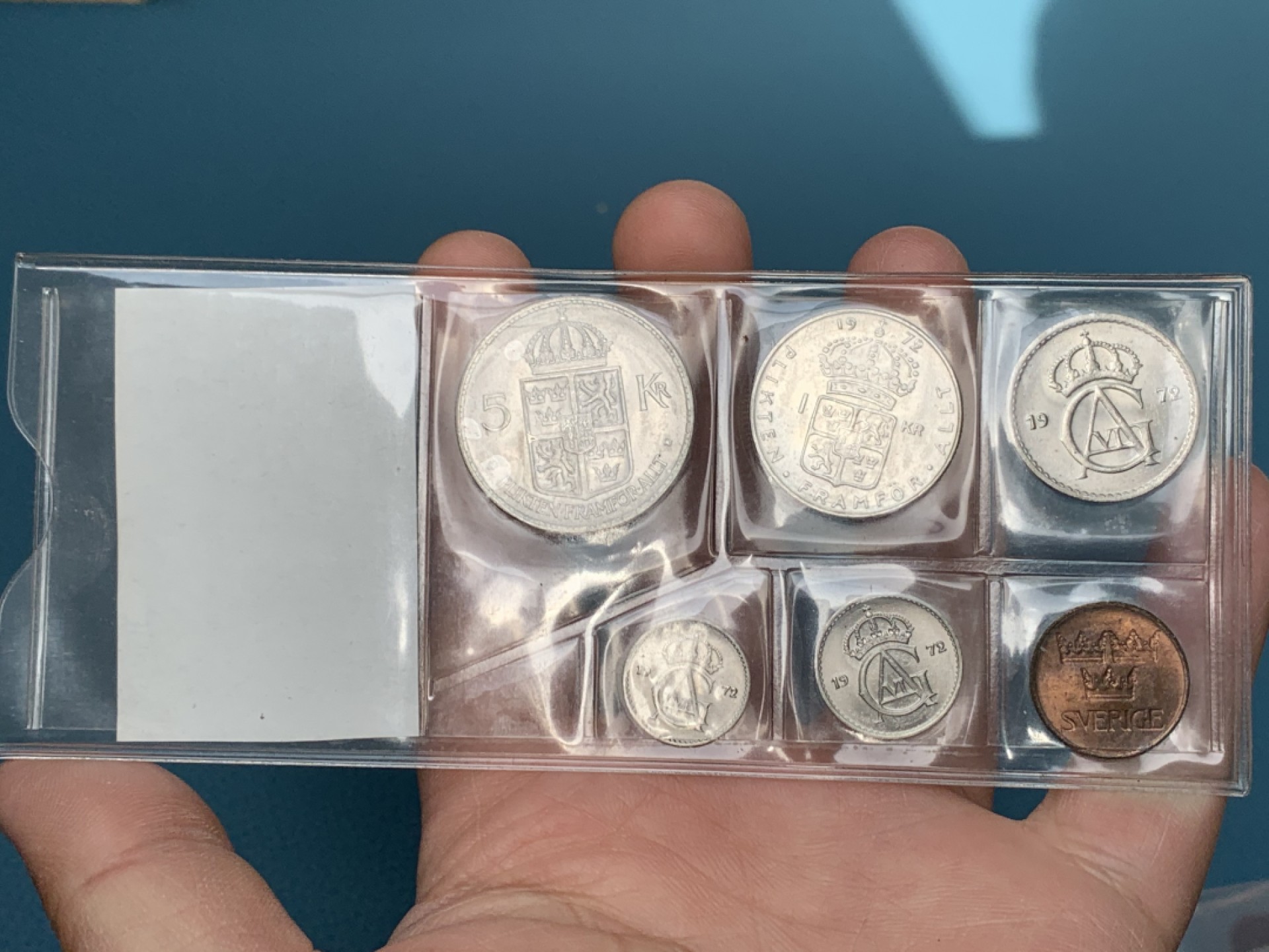 《竞宝斋》第154场-周日，周一，周四 3场 (全场包邮) 瑞典1972年套币，包装别致BU品质