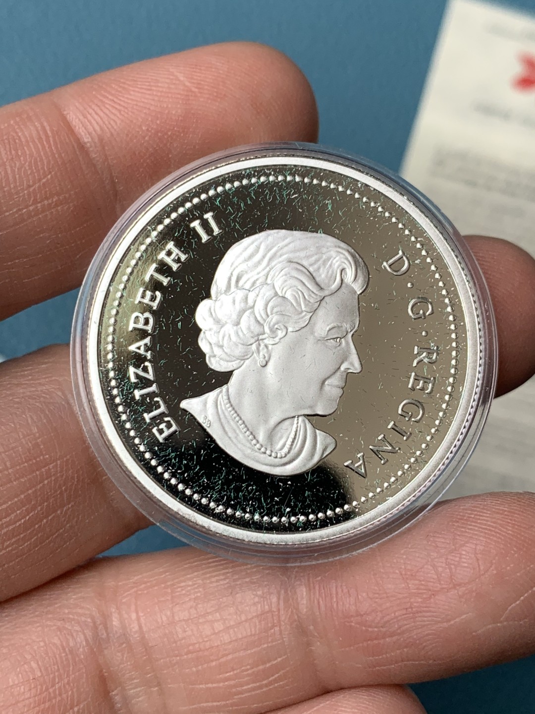 《竞宝斋》第154场-周日，周一，周四 3场 (全场包邮) 原盒证书 加拿大2002年 大帆船1元 精制大银币 纯银 25.175克