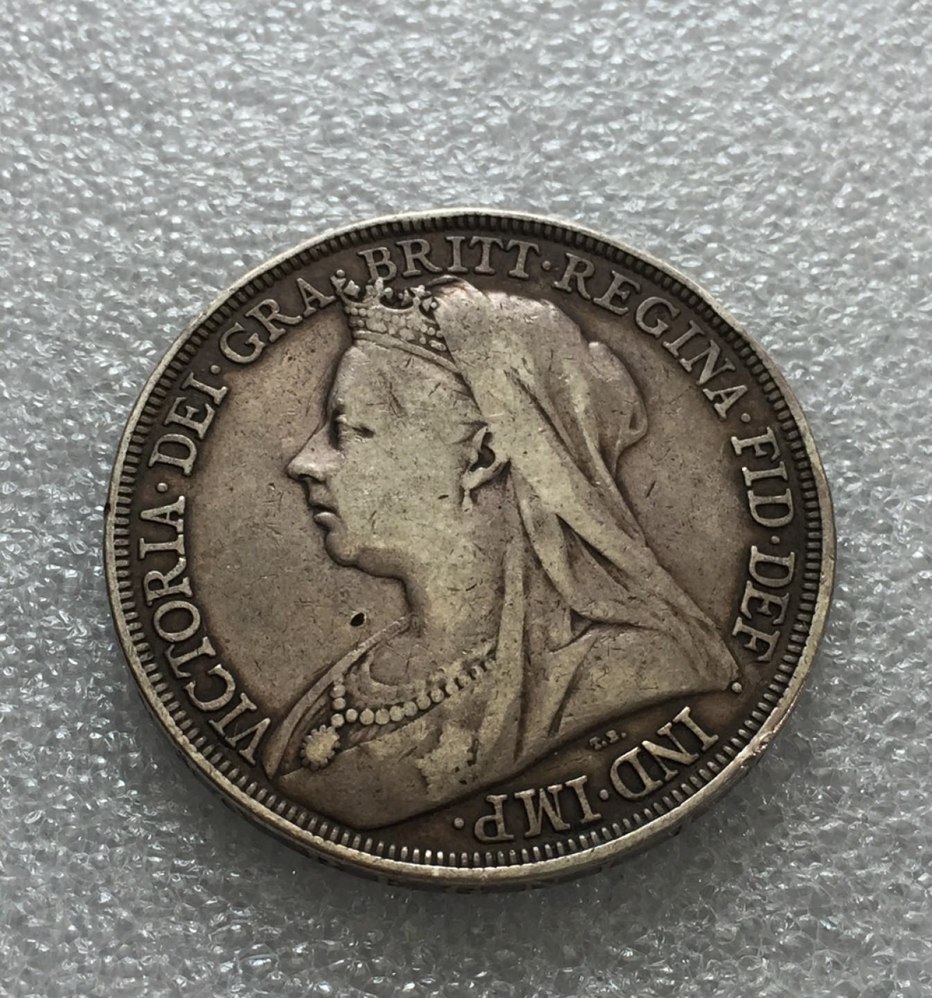 方圆集藏第三期专场 6584-英国1897年维多利亚女王披纱马剑银币