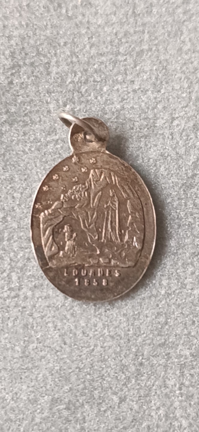 欧洲吊坠专场十一期 1908年宗教银吊坠0.22g