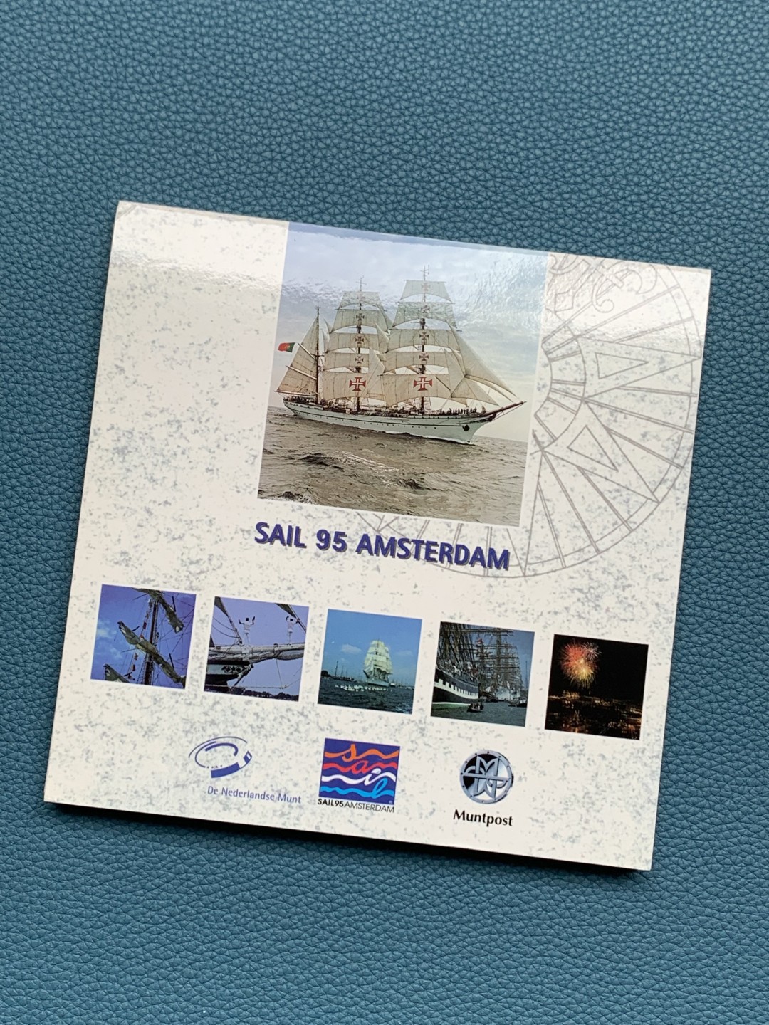 《竞宝斋》第154场-周日，周一，周四 3场 (全场包邮) 荷兰1995年 阿姆斯特丹大帆船 五枚套镍币 原厂封装