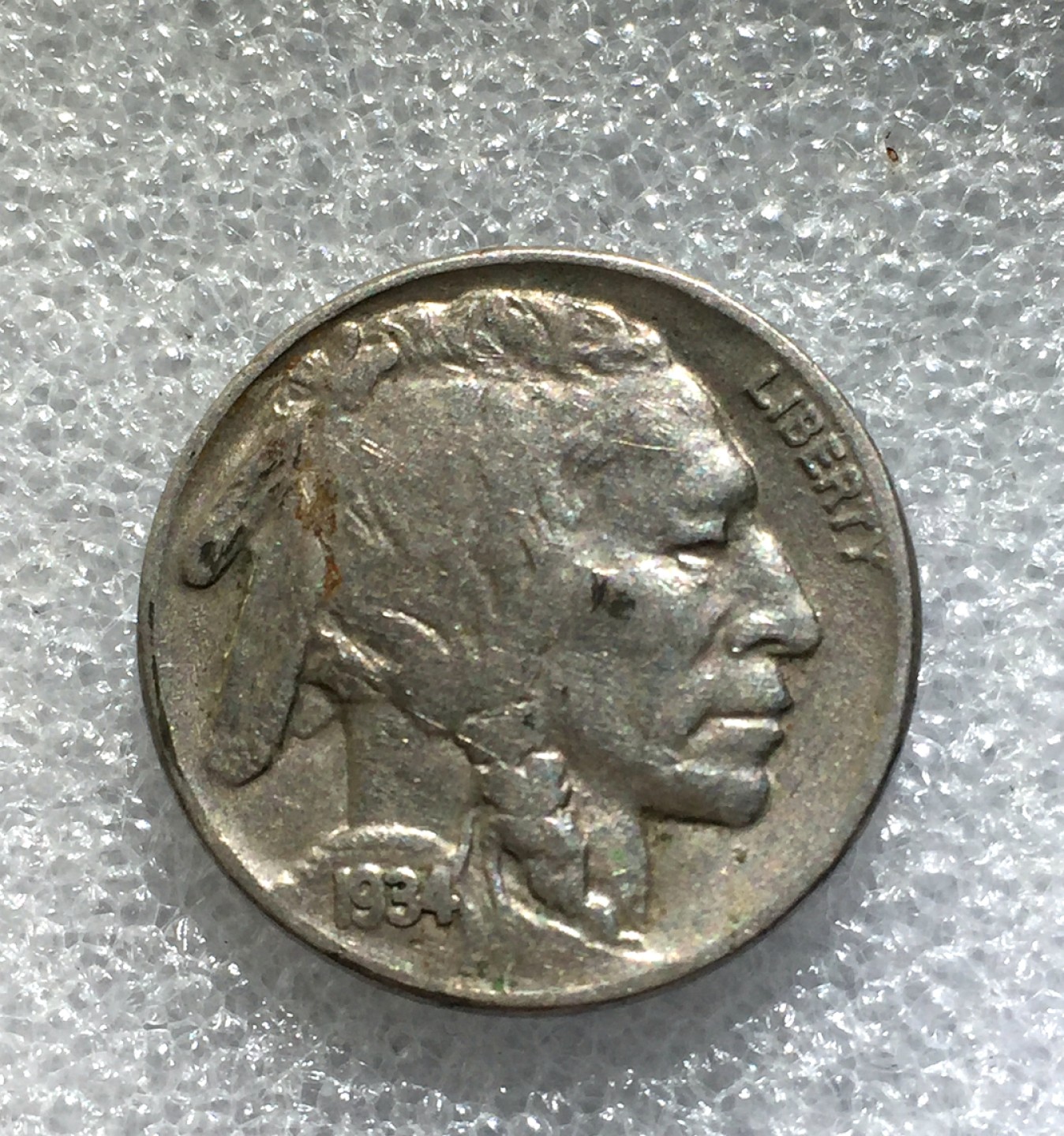 方圆集藏第三期专场 5507-美国1934年印第安野牛5美分镍币