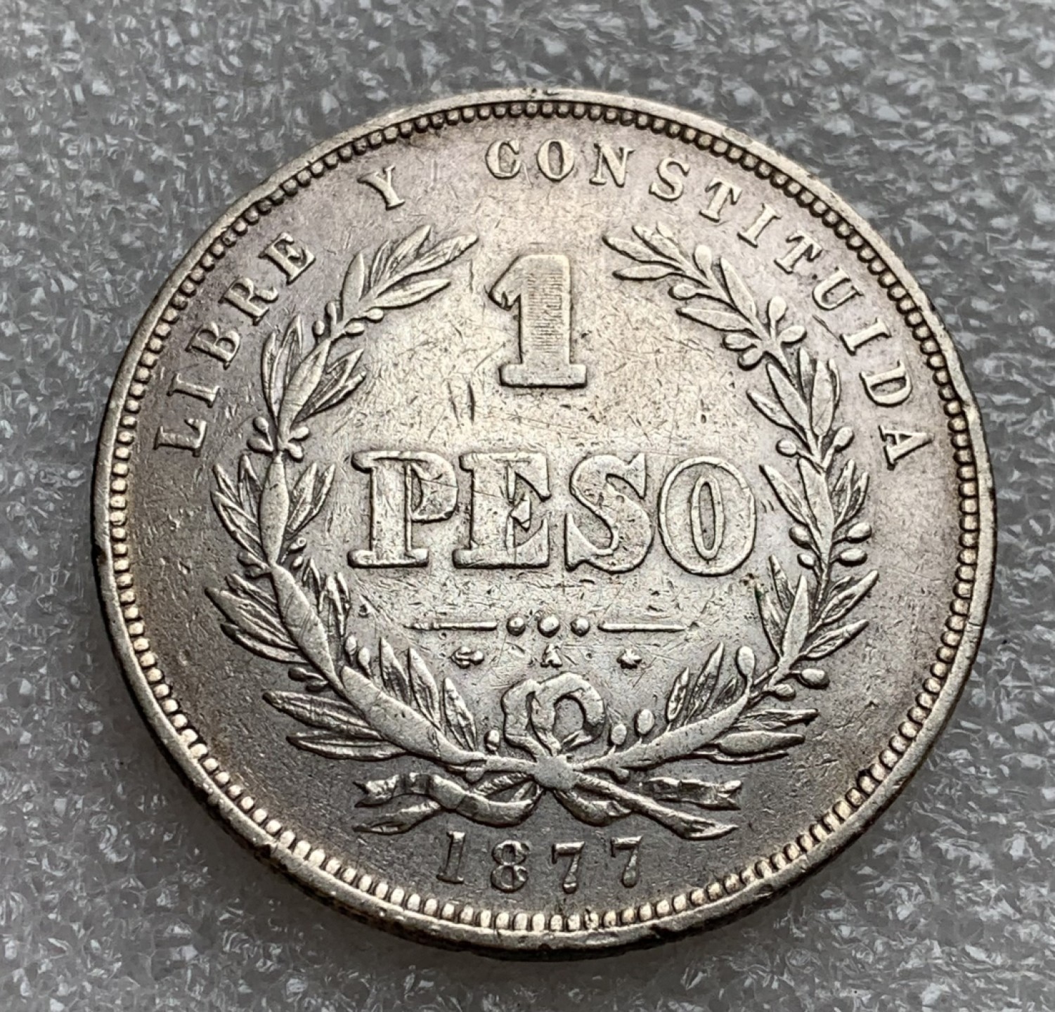 瓶子🏺第87期拍卖会 乌拉圭1877年1比索银币