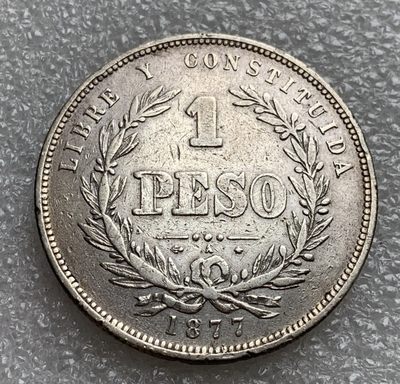 瓶子🏺第87期拍卖会 - 乌拉圭1877年1比索银币