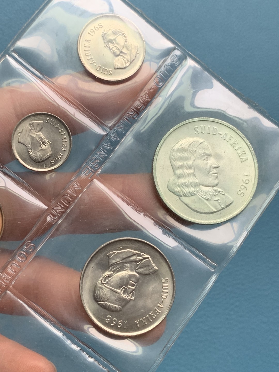 《竞宝斋》第154场-周日，周一，周四 3场 (全场包邮) 南非1968年 七枚套不同面值 其中最大的小鹿1兰特是银币 少见