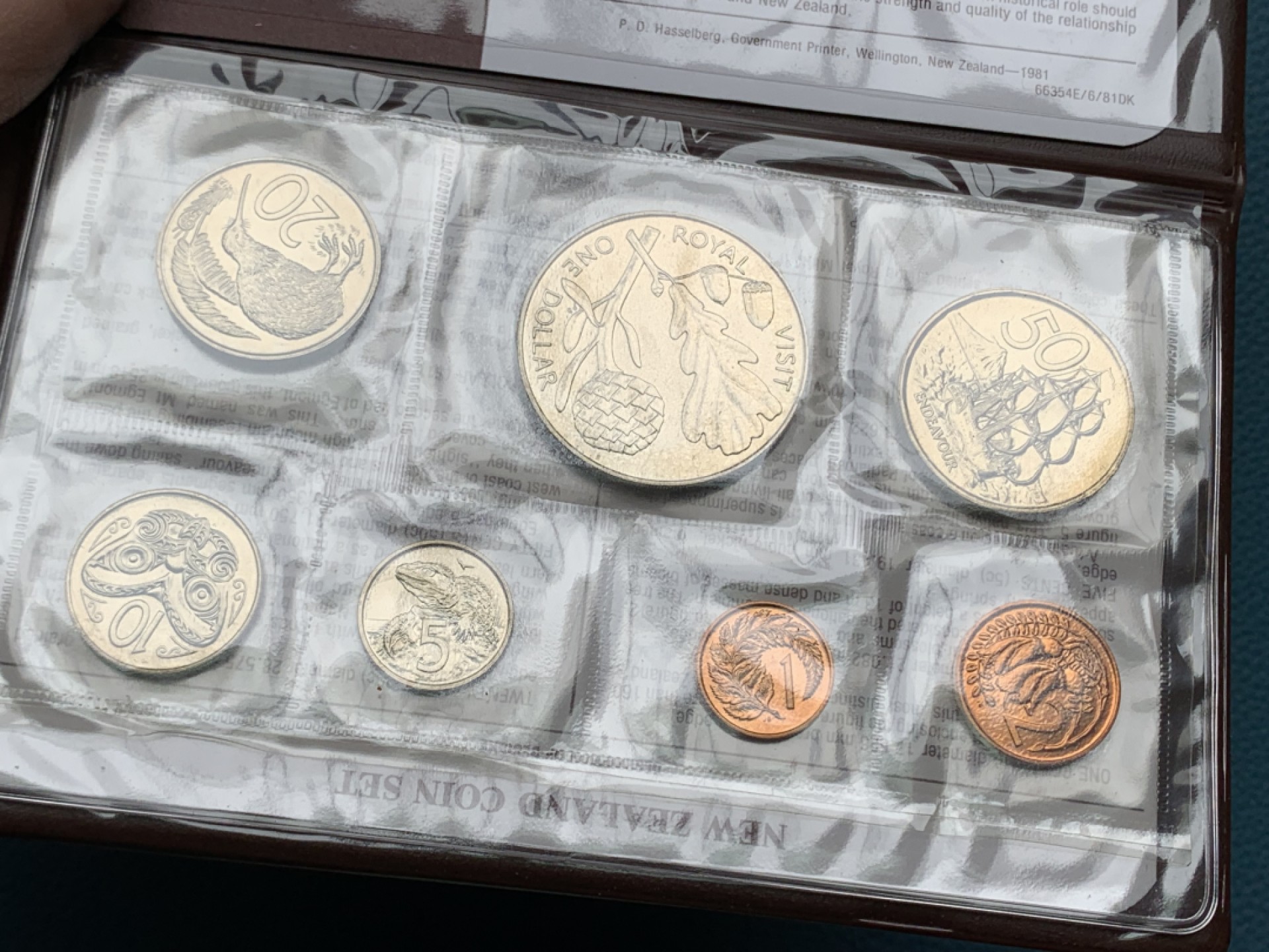 《竞宝斋》第154场-周日，周一，周四 3场 (全场包邮) 新西兰1981年 七枚套 原厂封装