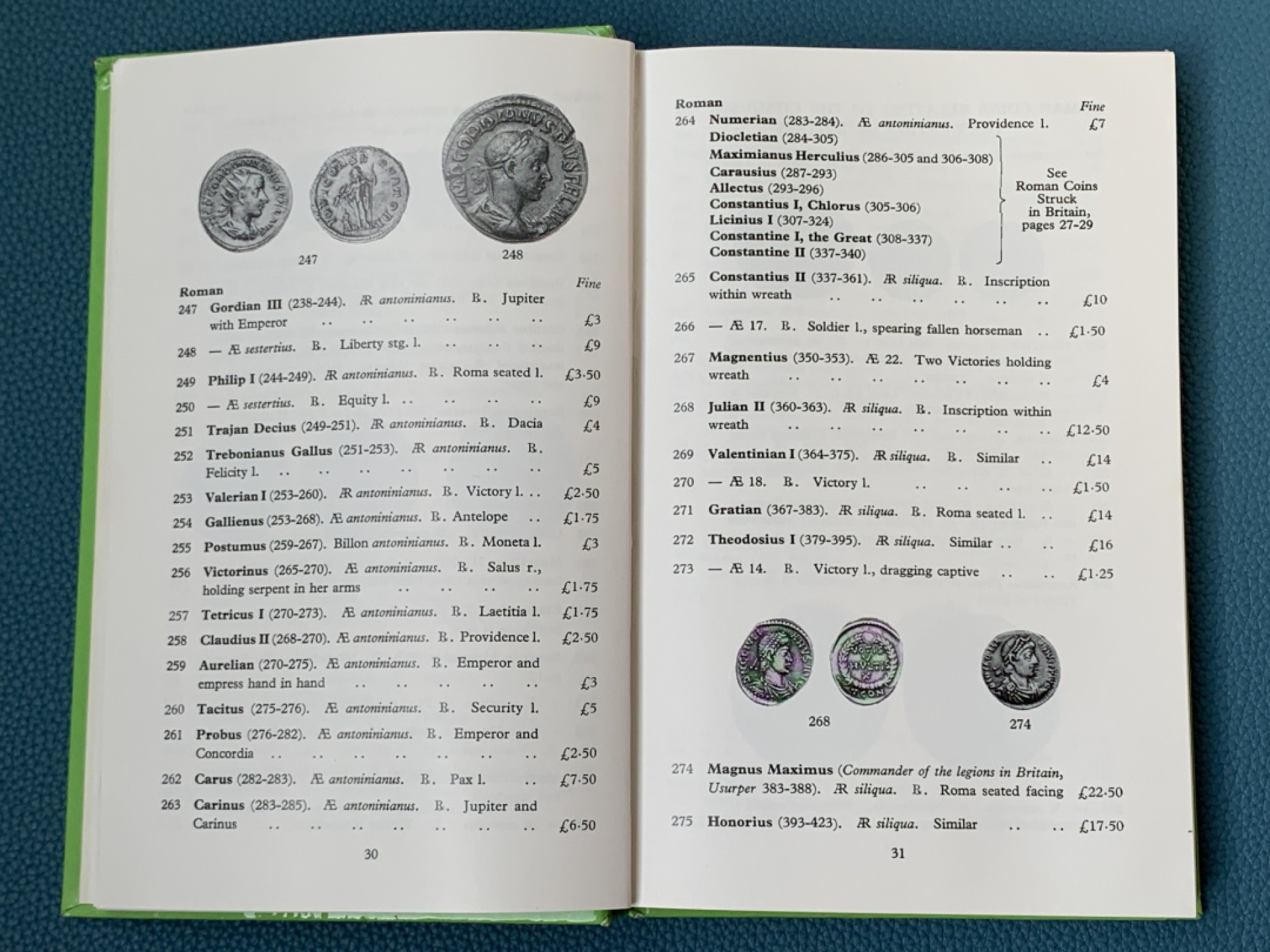 《竞宝斋》第154场-周日，周一，周四 3场 (全场包邮) 英国Seaby《英格兰钱币》，1974年版，Spink目录前身，全新品相，文献级古董目录，本身即收藏品
