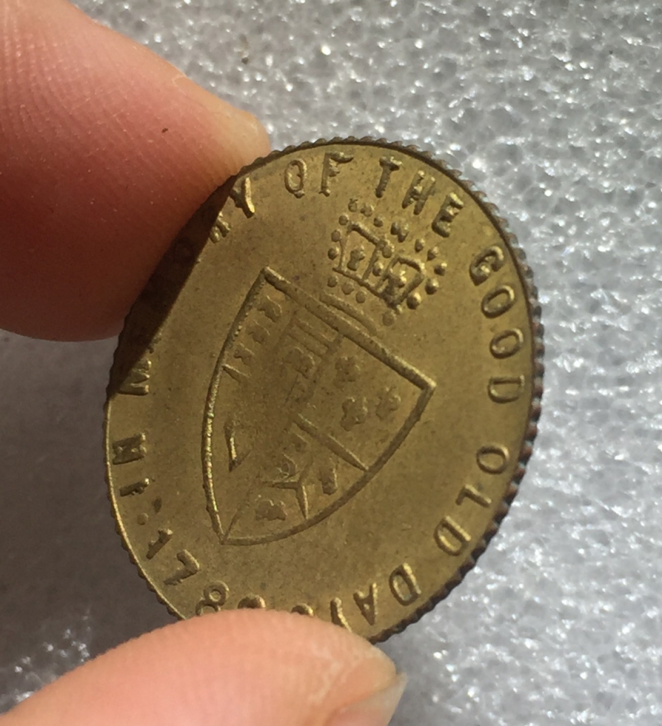 方圆集藏第三期专场 7554-英国19世纪乔治三世1/2基尼型代用币TOKEN