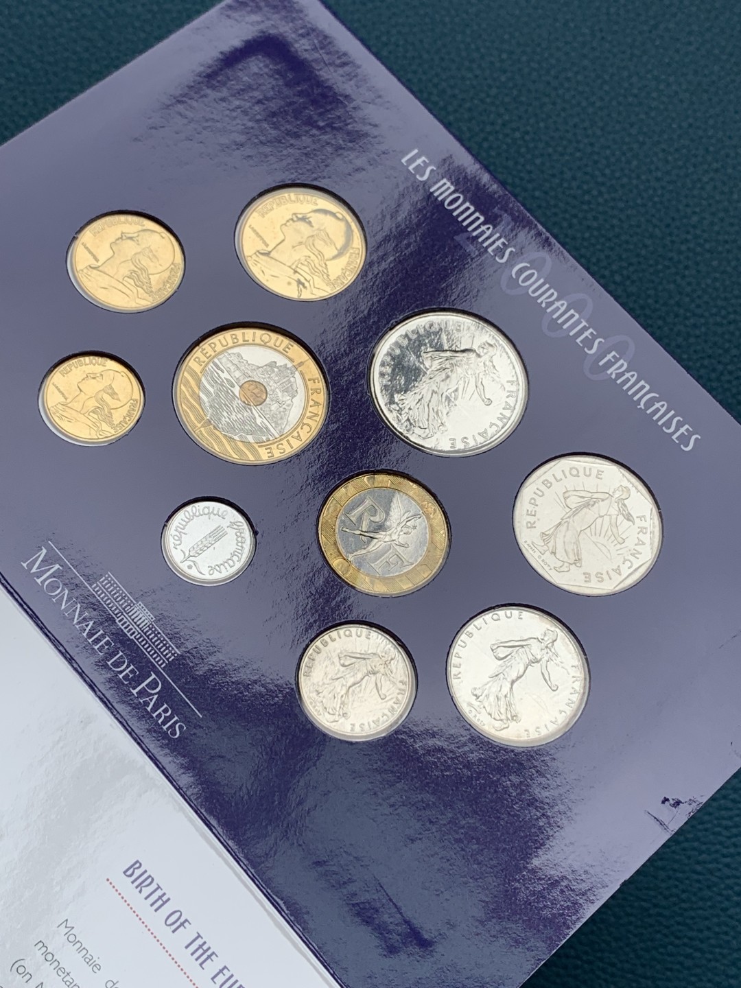 《竞宝斋》第154场-周日，周一，周四 3场 (全场包邮) 法国2000年 十枚套 不同面值 原厂封装