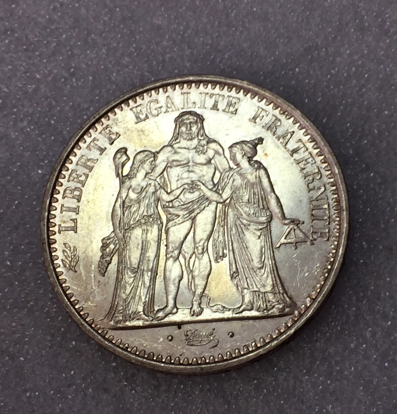 方圆集藏第三期专场 6586-法国1966年大力神银币