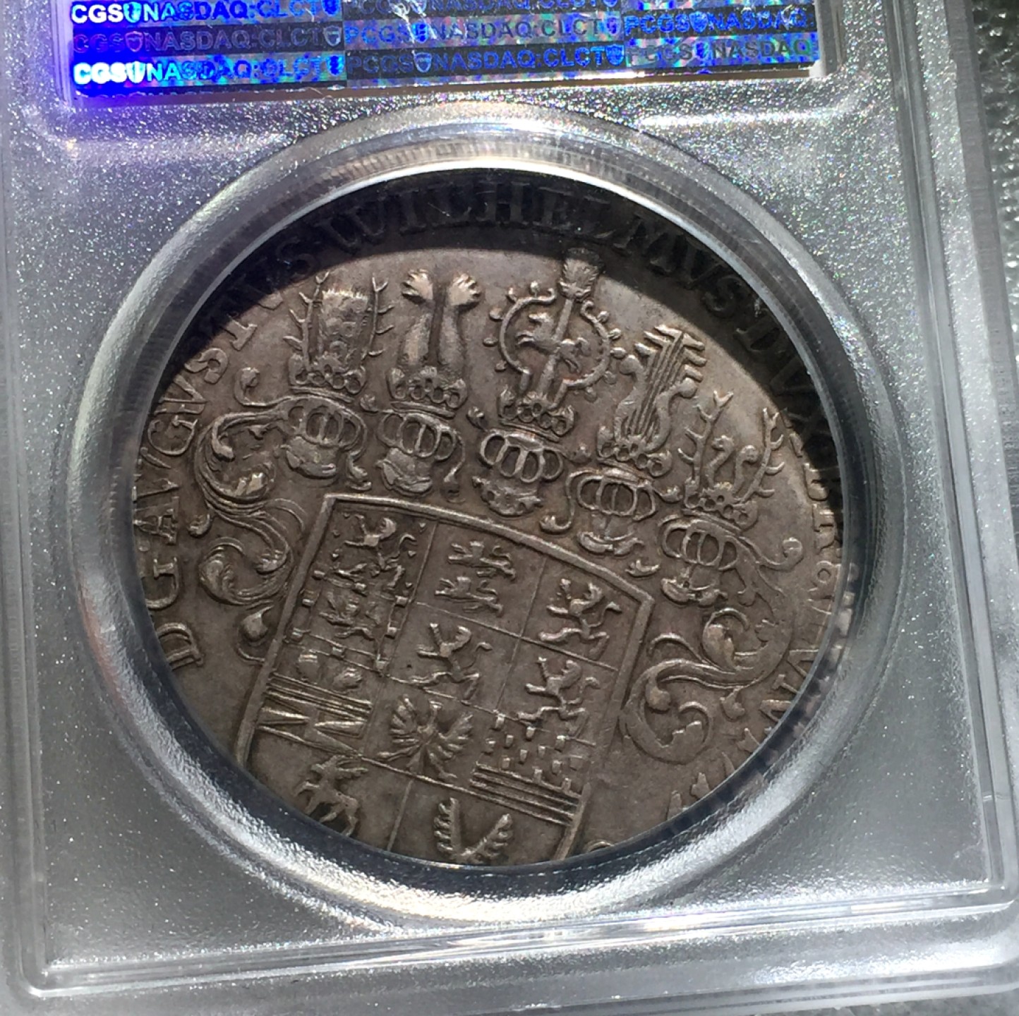 方圆集藏第三期专场 11241-PCGS50分 德国1719年 布伦瑞克 野人泰勒大银币