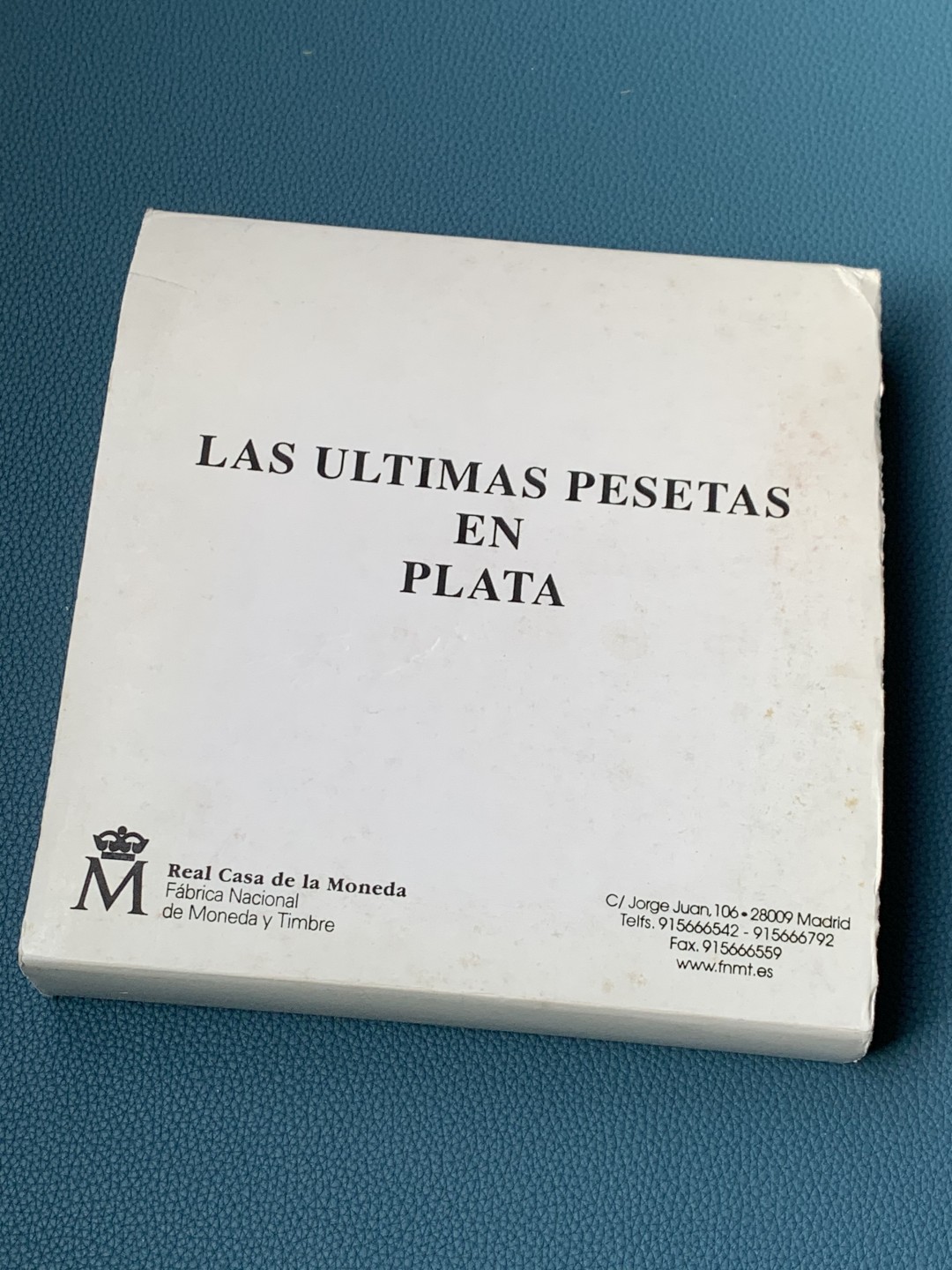 《竞宝斋》第154场-周日，周一，周四 3场 (全场包邮) 西班牙2001年 最后一套比塞塔银制样币 附带2002年5.28日购买发票一张 非常罕见
