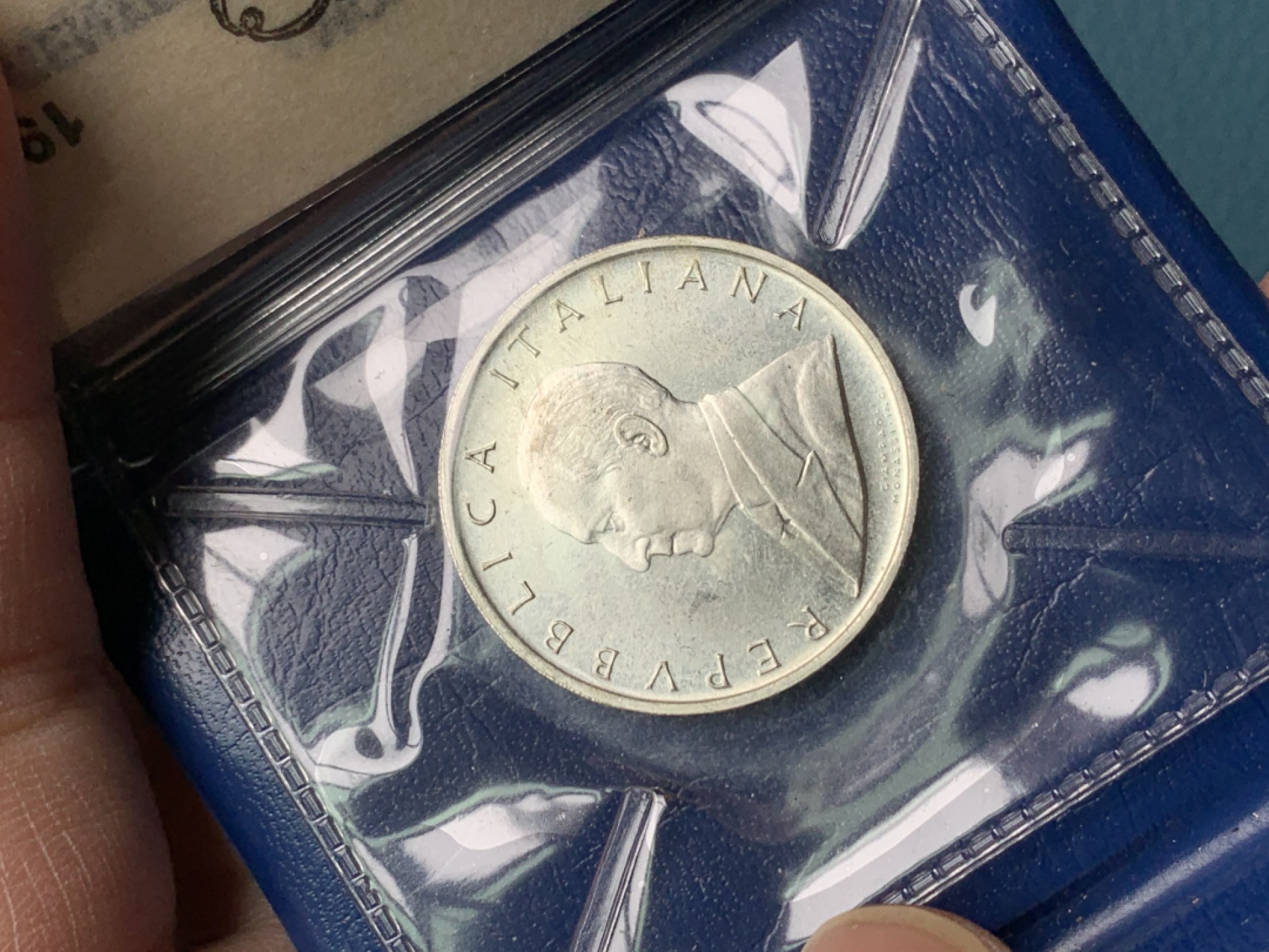 《竞宝斋》第154场-周日，周一，周四 3场 (全场包邮) 意大利1974年 地图 500里拉银币