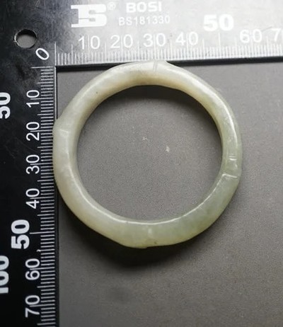 玉石翡翠玛瑙｜拍卖专场 和田玉 竹节圈 把件