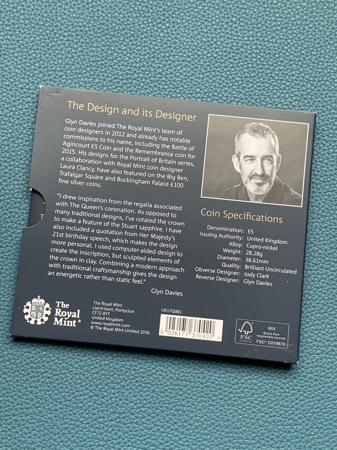 《竞宝斋》第154场-周日，周一，周四 3场 (全场包邮) 英国2017年 女王纪念5镑 克朗大镍币 稀少品种