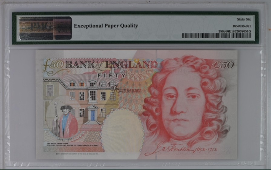 收藏联盟Quantum Auction 第251期拍卖  英国2006年50镑 PMG66
