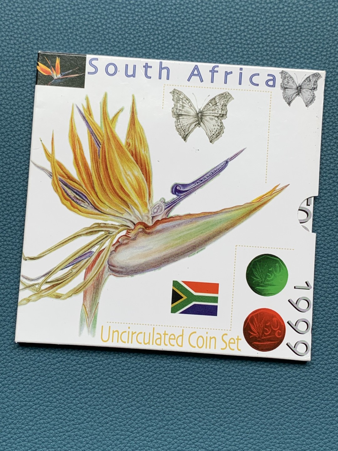 《竞宝斋》第154场-周日，周一，周四 3场 (全场包邮) 南非1999年 九枚套不同面值 BU品 珍稀动植物系列 非常少见的品种