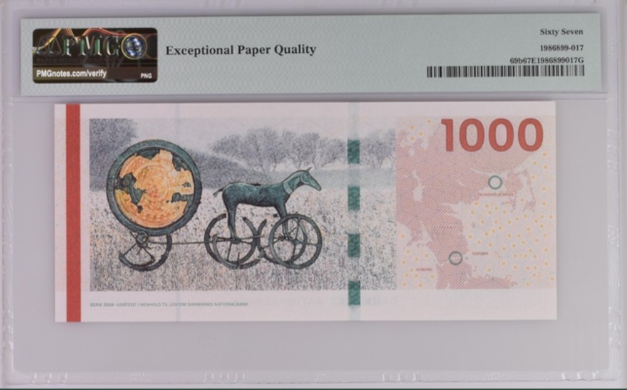 收藏联盟Quantum Auction 第251期拍卖  丹麦2012年1000克朗 PMG67
