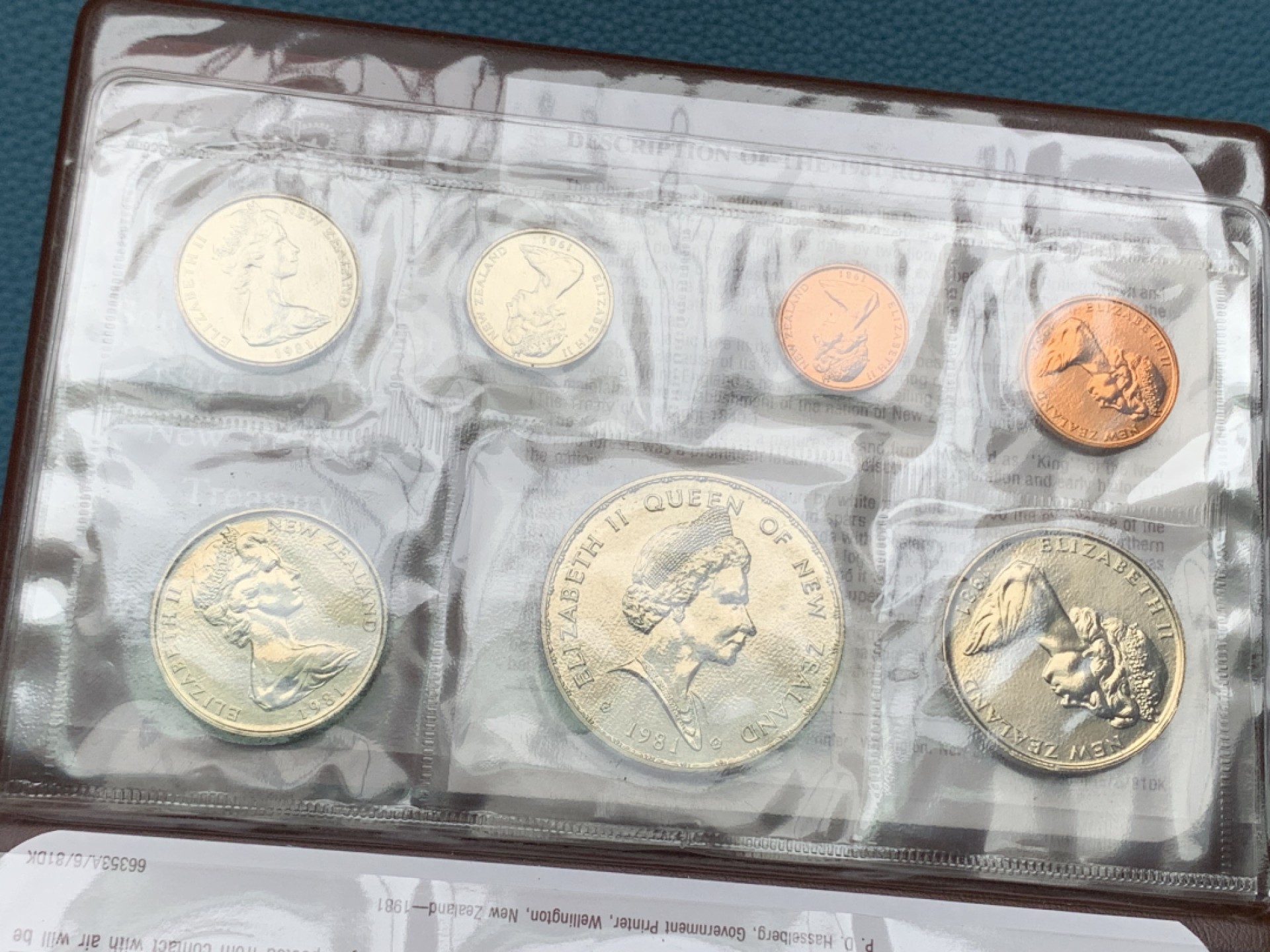 《竞宝斋》第154场-周日，周一，周四 3场 (全场包邮) 新西兰1981年 七枚套 原厂封装