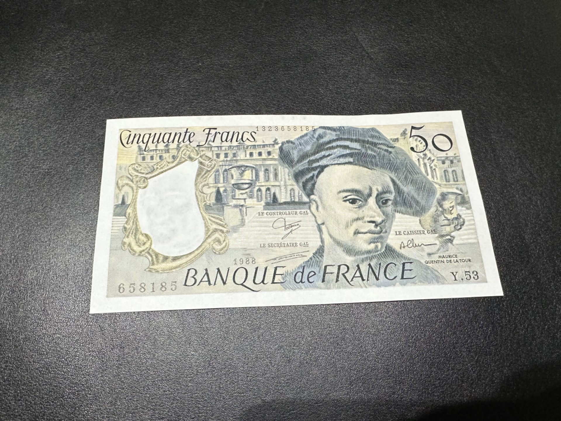 《外钞收藏家》第二百六十二期（连拍第二场） 1988年法国50法郎 UNC-无折 有潮