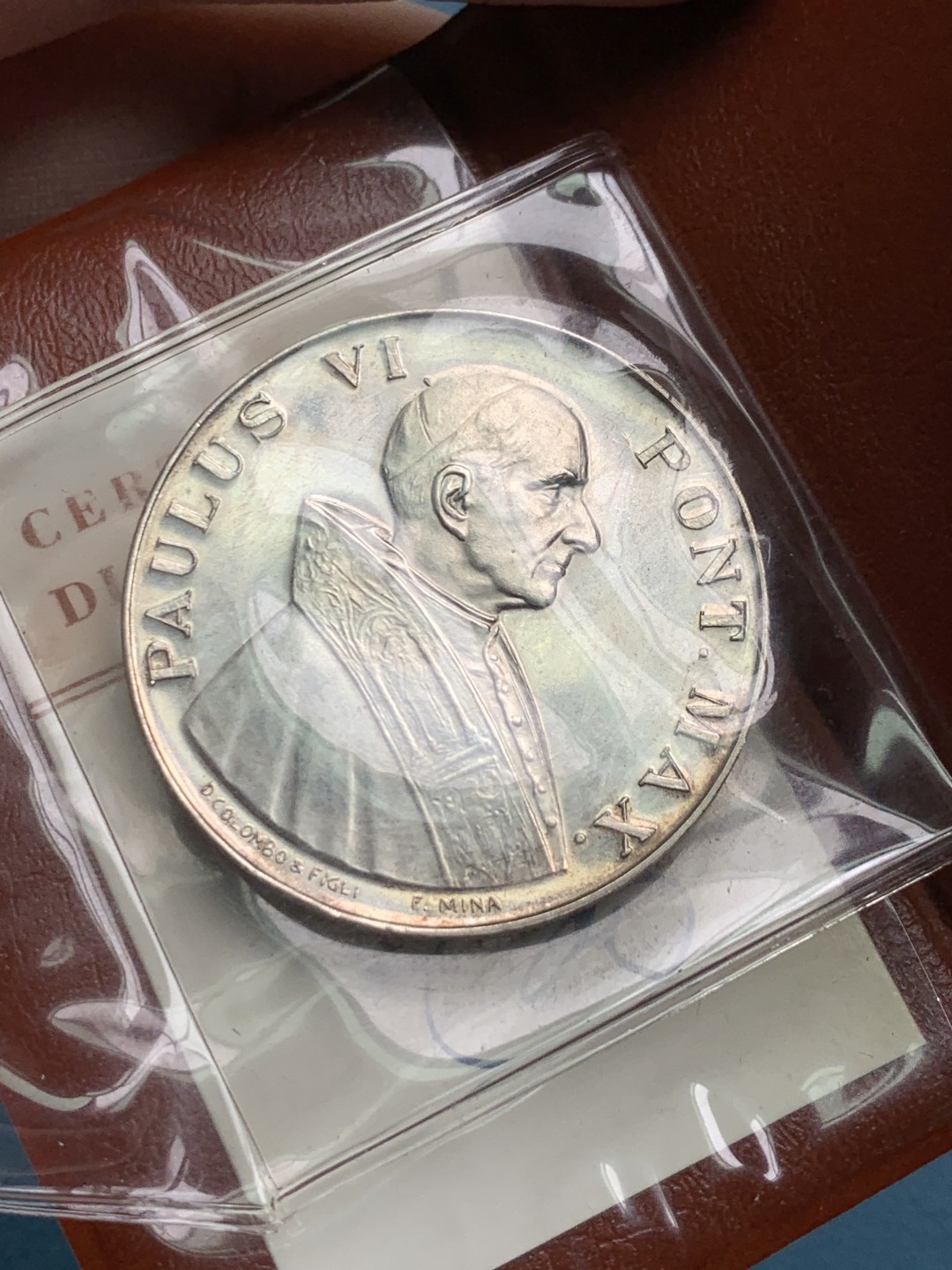 《竞宝斋》第154场-周日，周一，周四 3场 (全场包邮) 梵蒂冈 保罗六世 大银章 925银 17.7克