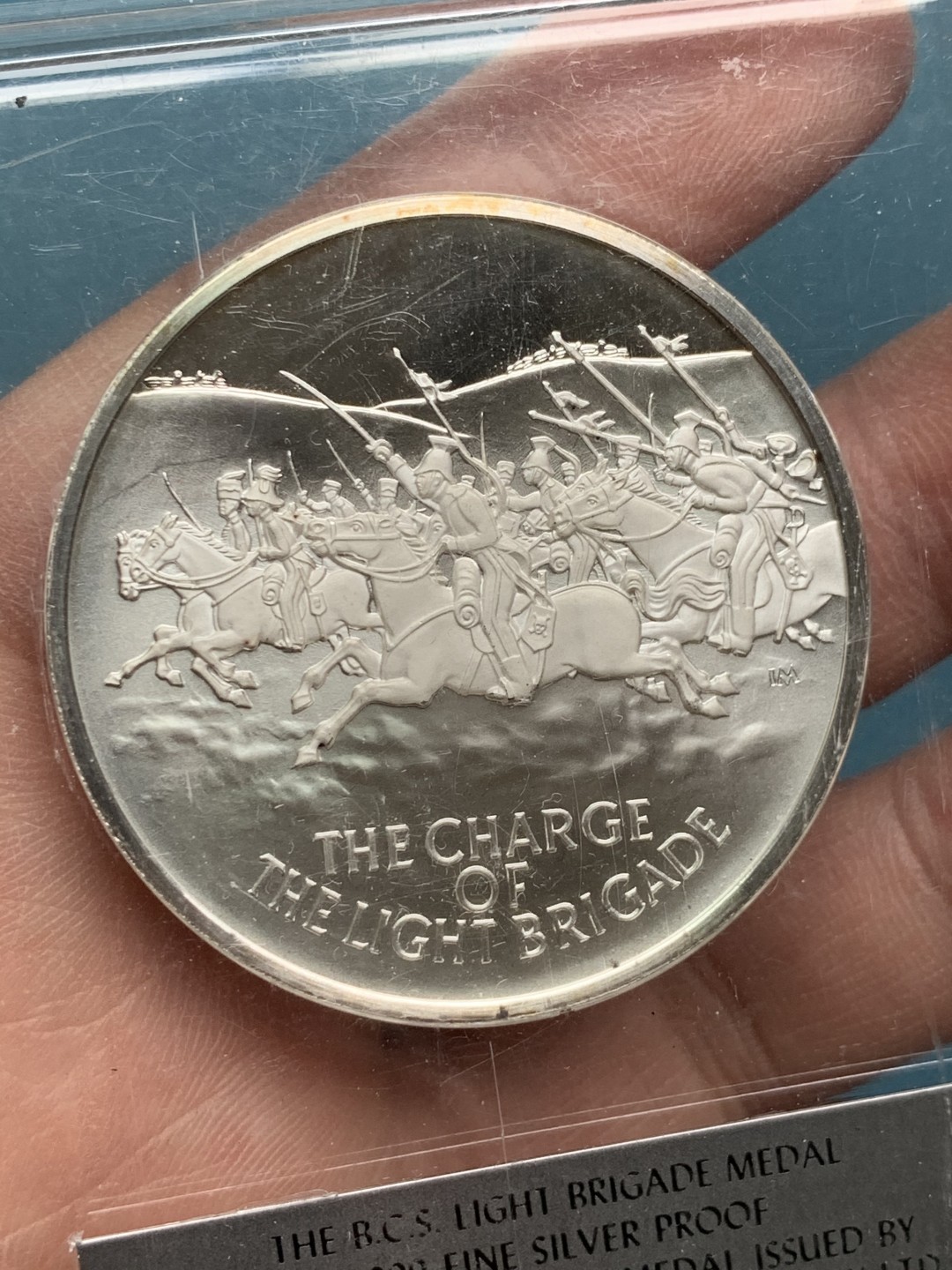 《竞宝斋》第154场-周日，周一，周四 3场 (全场包邮) 美国纯银40克大银章 轻骑兵冲锋