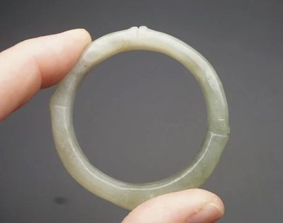 玉石翡翠玛瑙｜拍卖专场 和田玉 竹节圈 把件