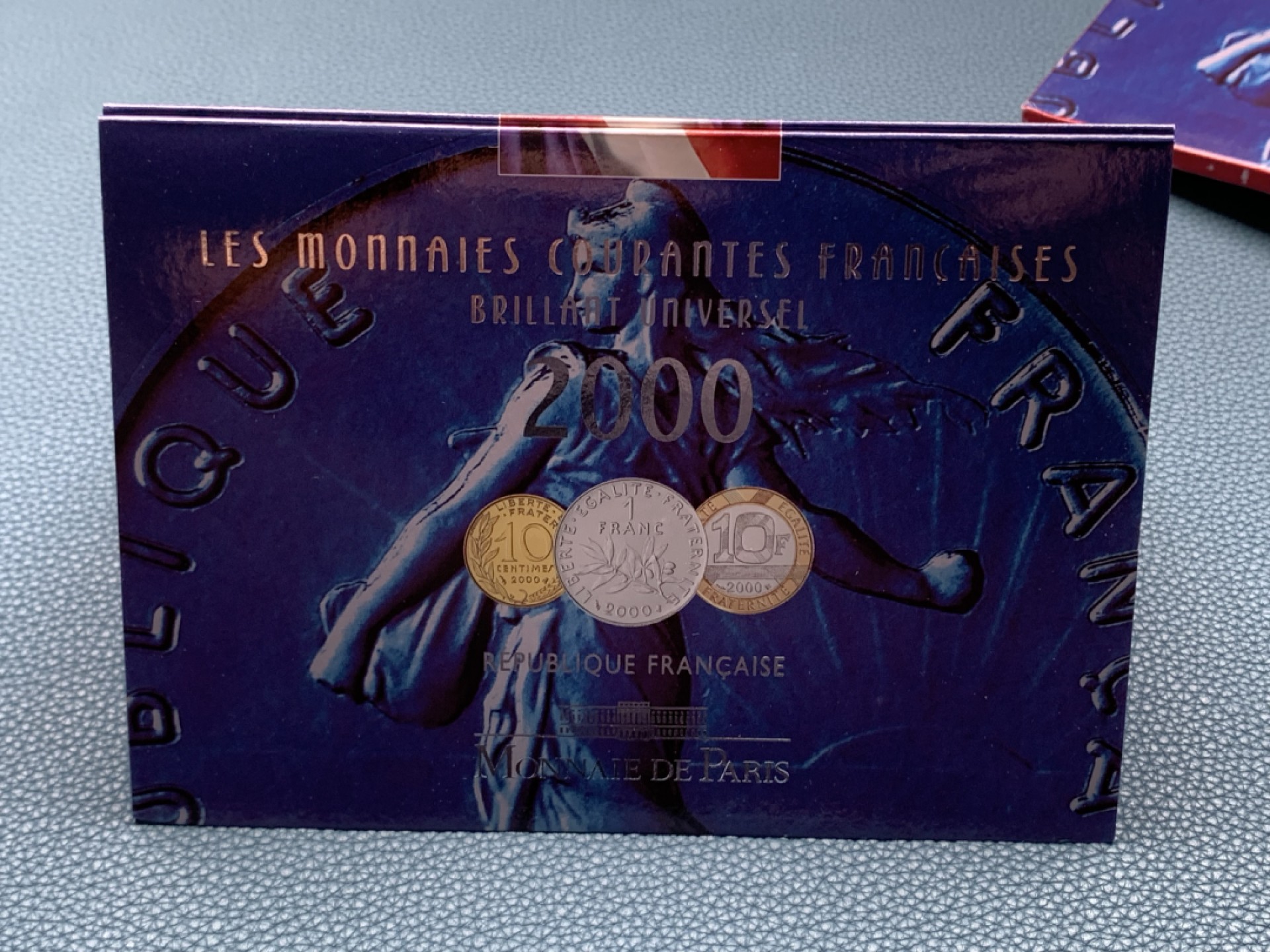 《竞宝斋》第154场-周日，周一，周四 3场 (全场包邮) 法国2000年 十枚套 不同面值 原厂封装