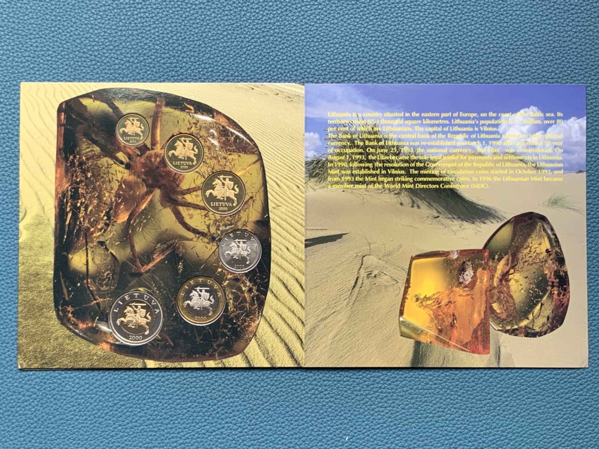 《竞宝斋》第154场-周日，周一，周四 3场 (全场包邮) 拉脱维亚 2000年六枚套 BU品 原厂封装