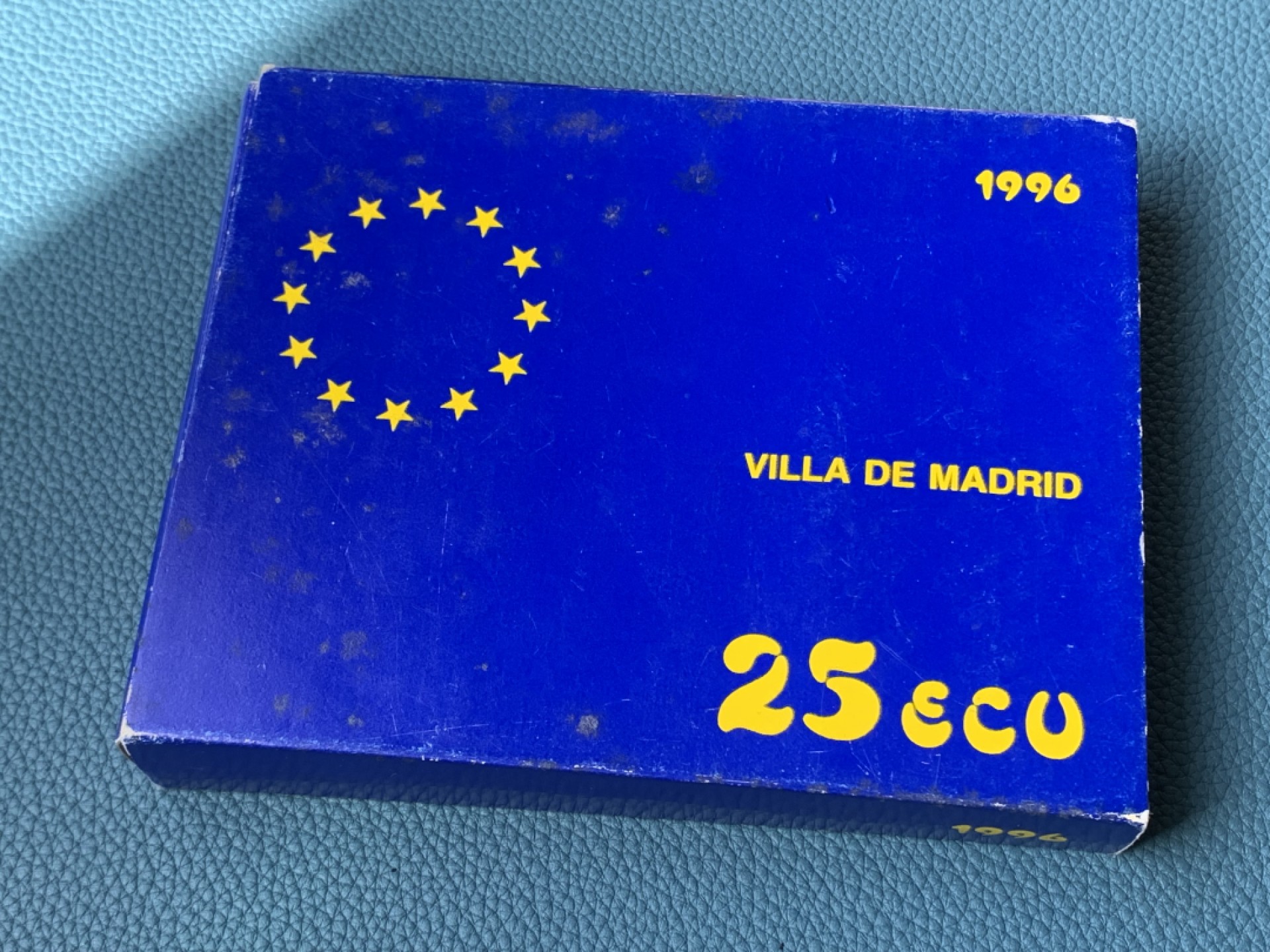 《竞宝斋》第154场-周日，周一，周四 3场 (全场包邮) 西班牙1996年 大航海 25ECU 精制大银币 木盒证书 168.75克 925银