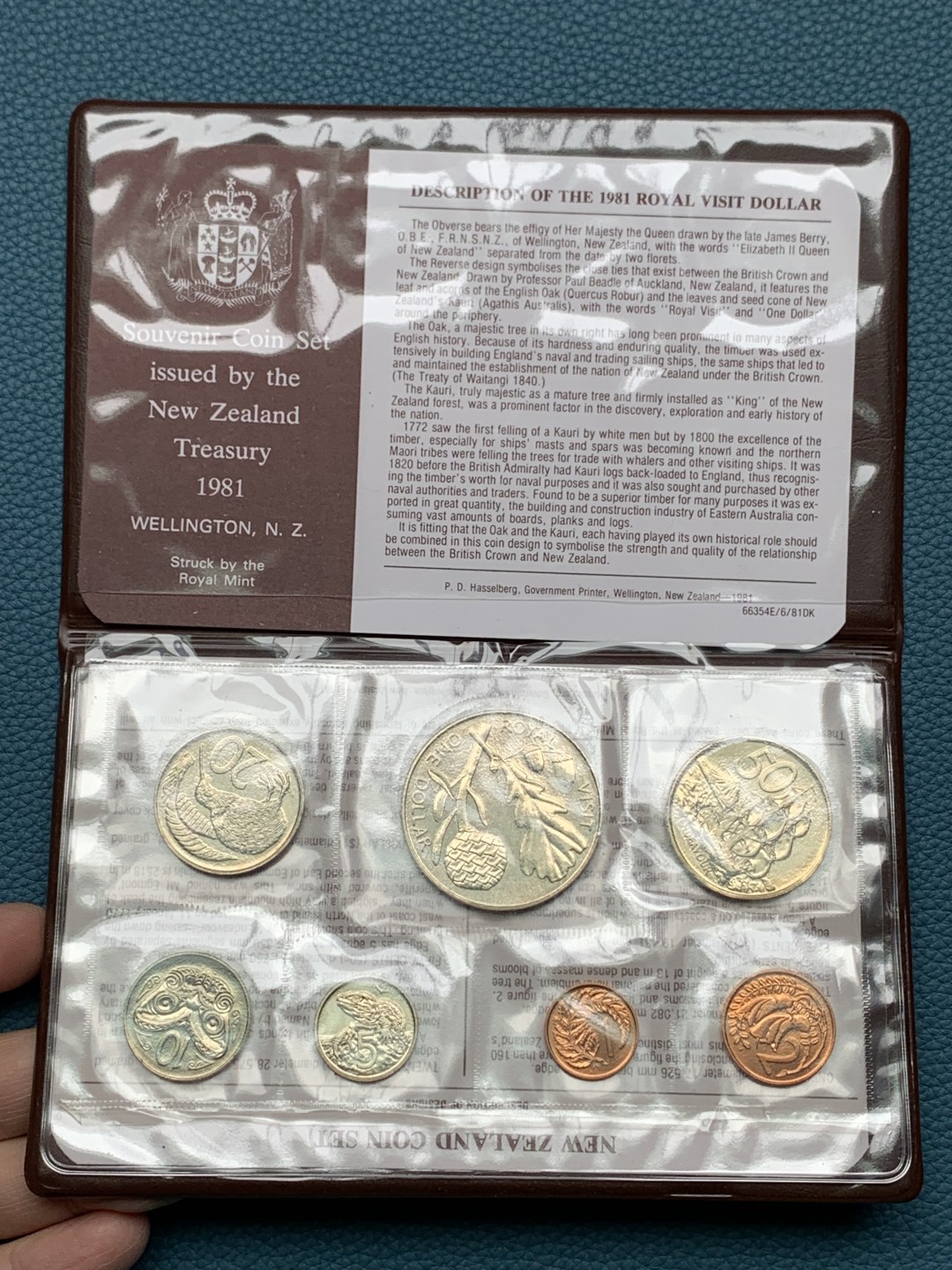 《竞宝斋》第154场-周日，周一，周四 3场 (全场包邮) 新西兰1981年 七枚套 原厂封装