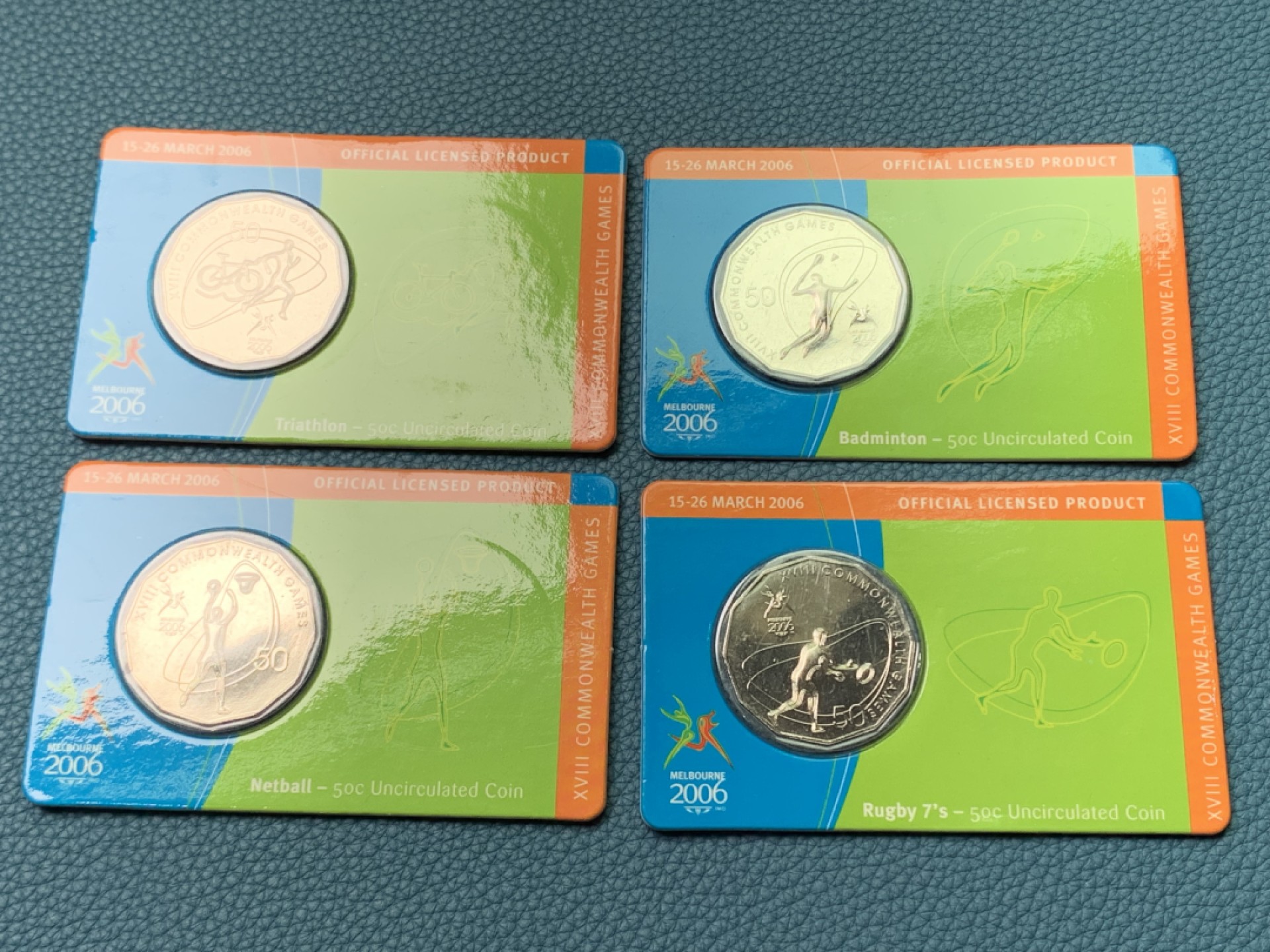 《竞宝斋》第154场-周日，周一，周四 3场 (全场包邮) 四枚一组 澳大利亚2006年 奥运纪念 原厂封装