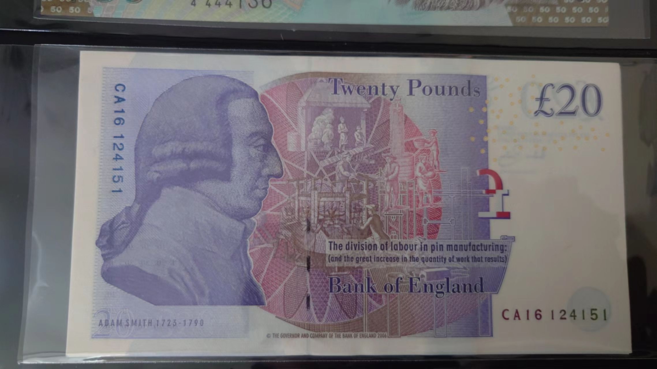 【世界钱币收藏】精选微拍第58期暨2023年第五期 新品裸钞评级币混合场 2006年英国F序列20镑纸币 全新绝品 紧缺面值