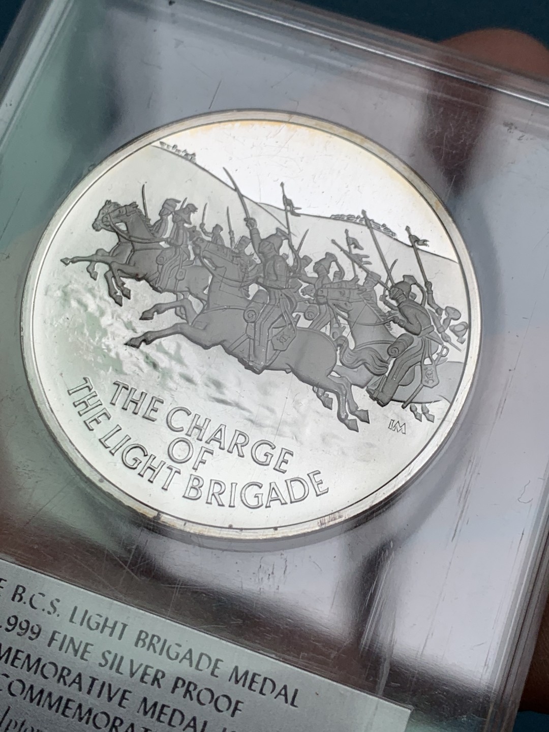 《竞宝斋》第154场-周日，周一，周四 3场 (全场包邮) 美国纯银40克大银章 轻骑兵冲锋