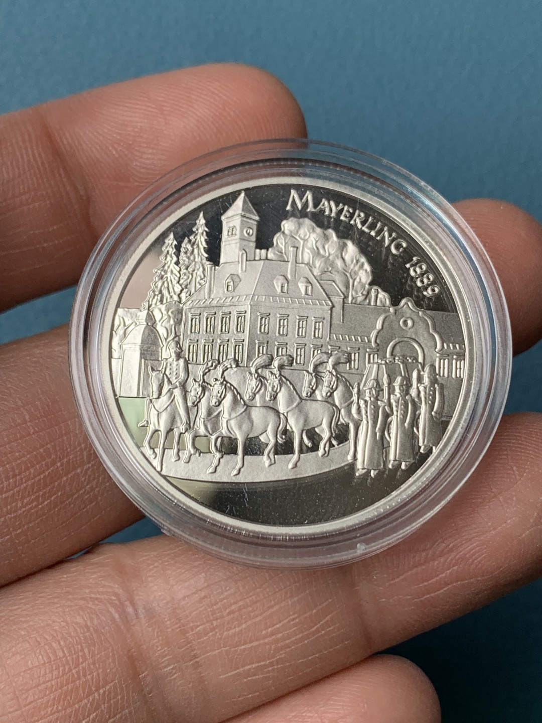 《竞宝斋》第154场-周日，周一，周四 3场 (全场包邮) 奥地利1998年 100先令精制大银币