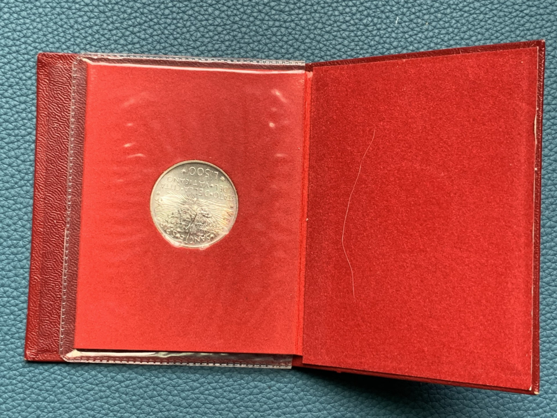 《竞宝斋》第154场-周日，周一，周四 3场 (全场包邮) 梵蒂冈1978年 教皇缺位 500里拉银币 稀少