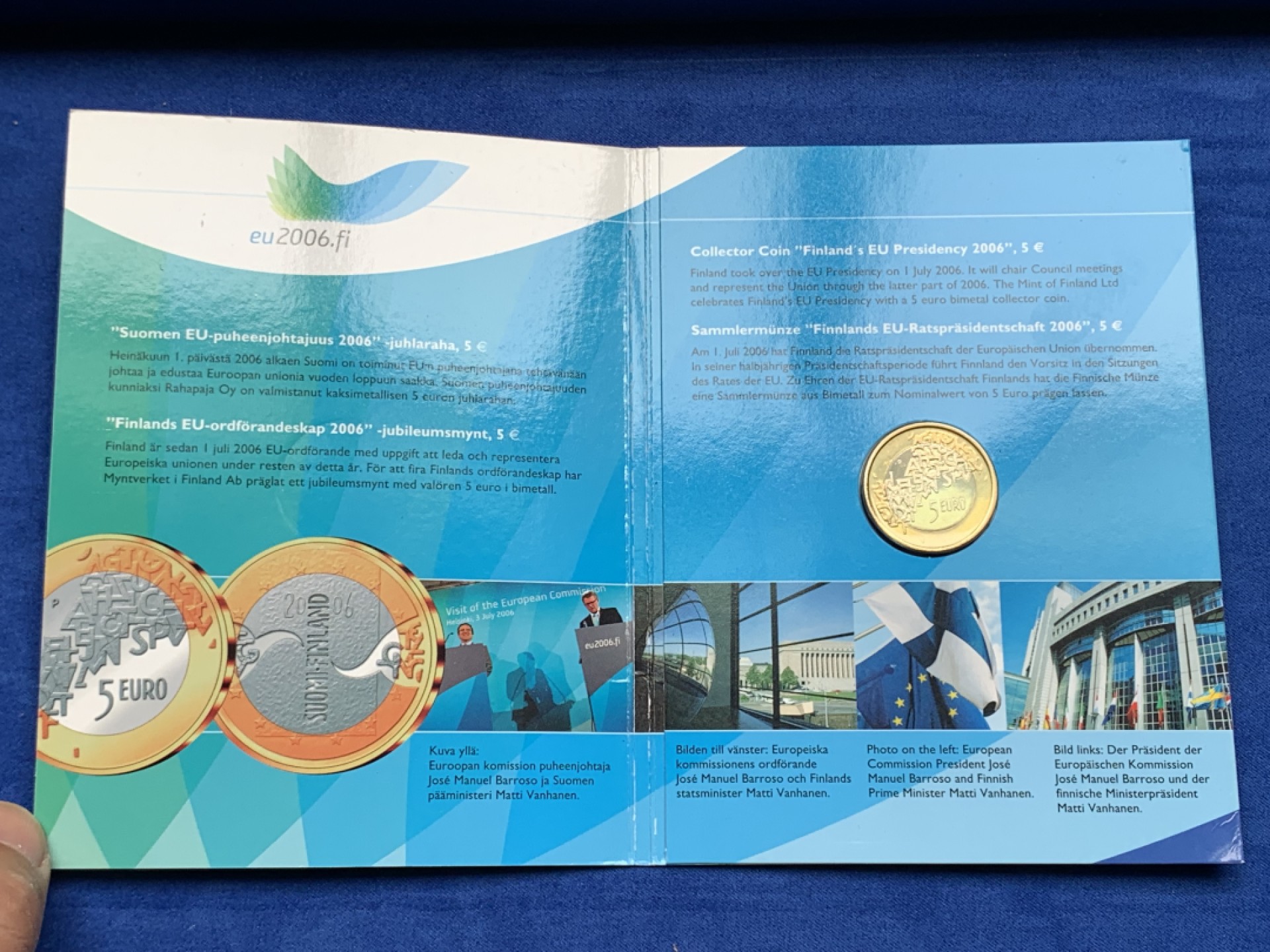 《竞宝斋》第154场-周日，周一，周四 3场 (全场包邮) 芬兰2006年 5欧元双色纪念币 非常稀少