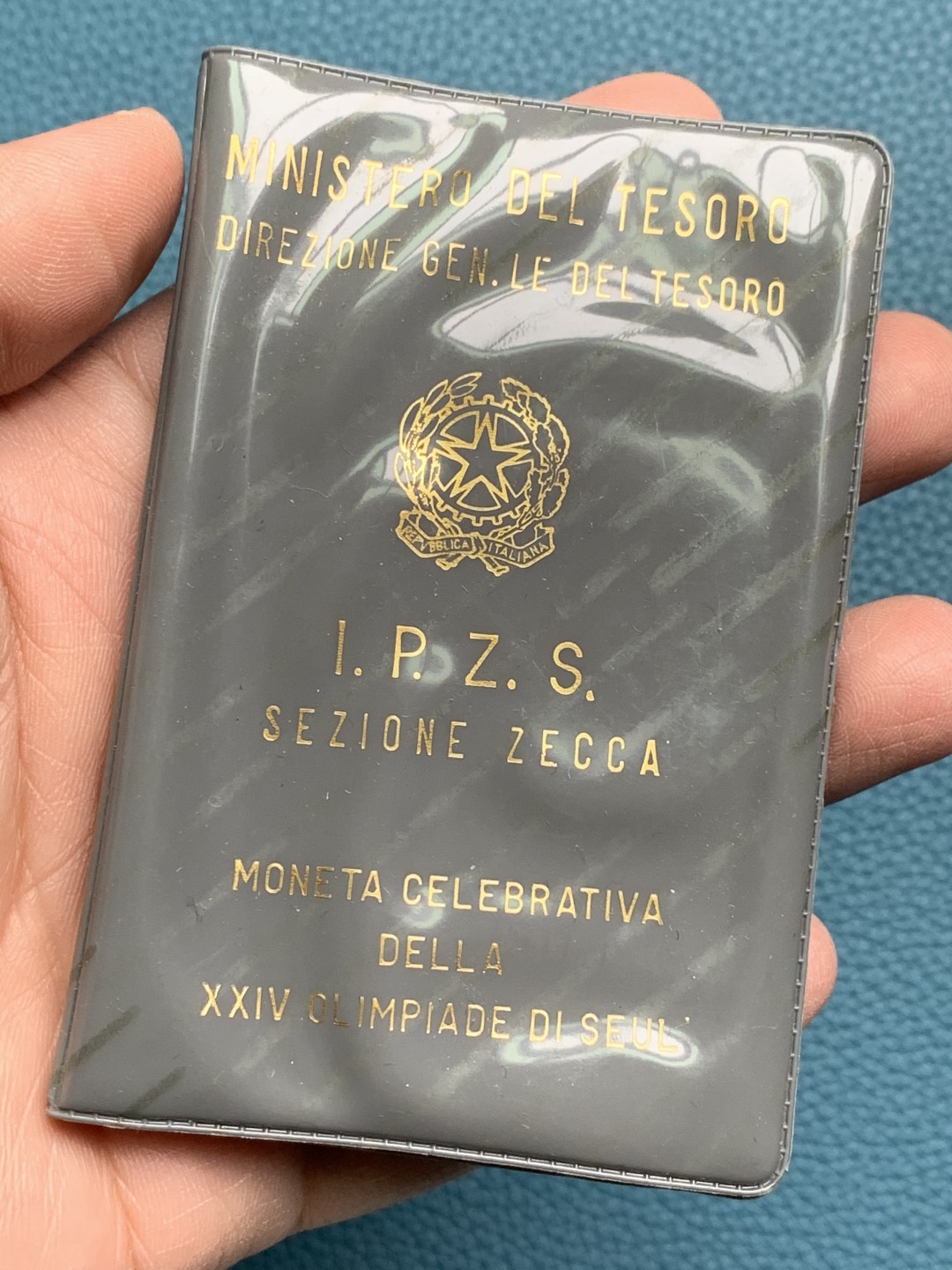 《竞宝斋》第154场-周日，周一，周四 3场 (全场包邮) 意大利1988年 夏季奥运纪念 500里拉银币