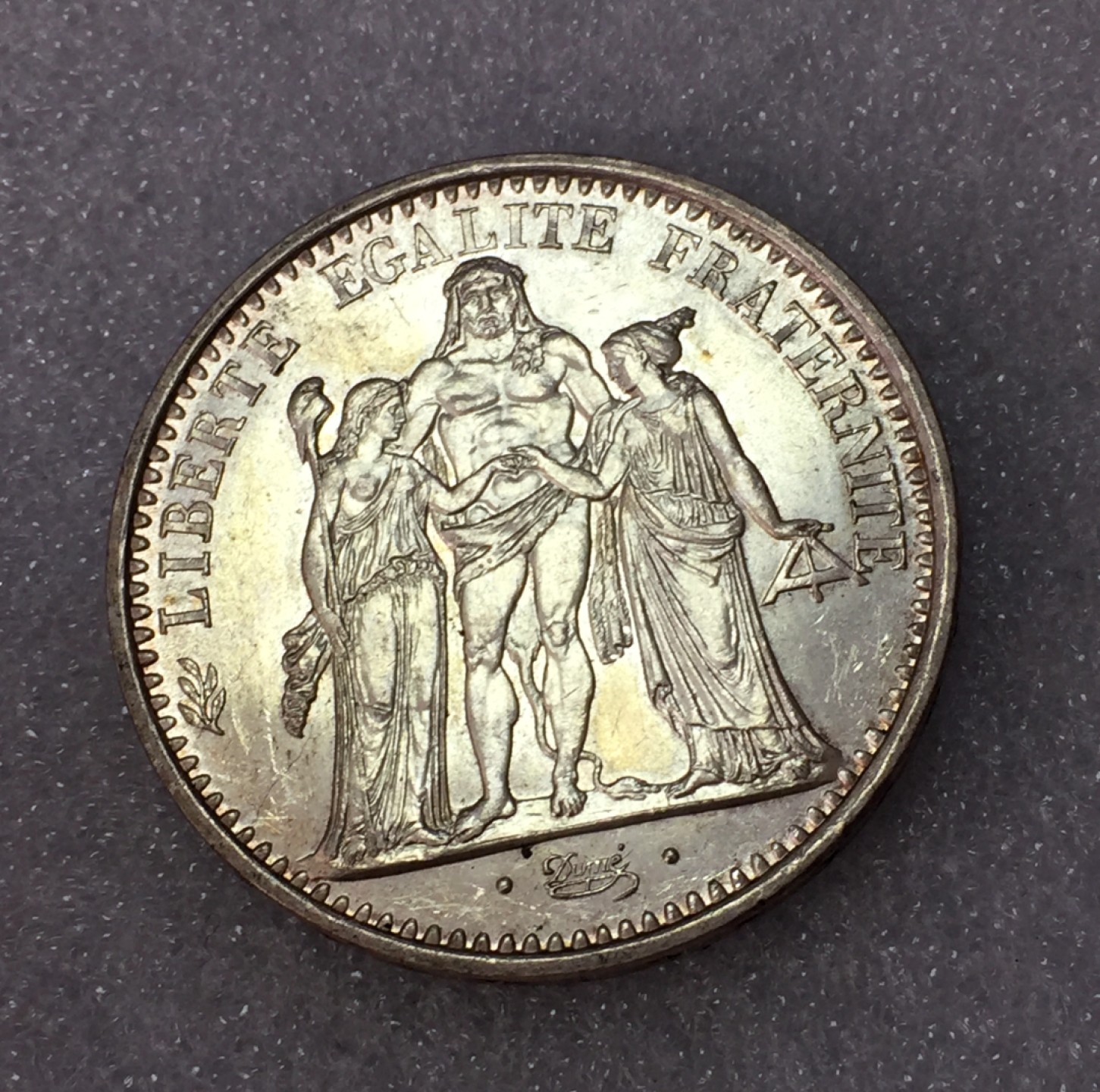 方圆集藏第三期专场 6586-法国1966年大力神银币